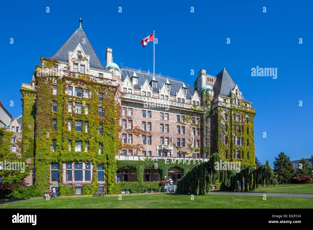 Nordamerika, Kanada, British Columbia, Vancouver Island, Victoria, das Empress Hotel Stockfoto
