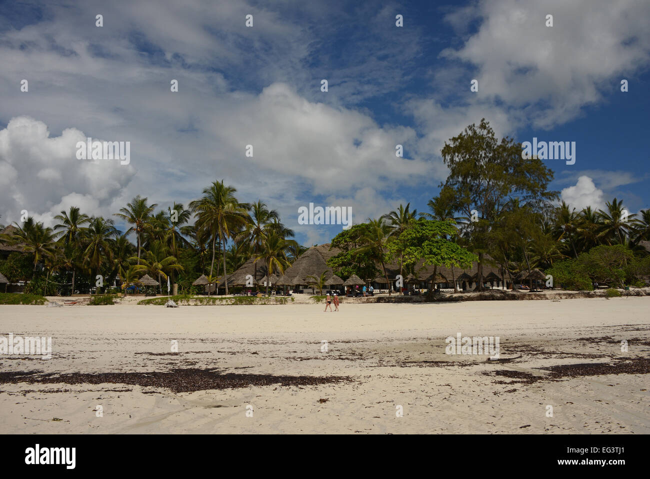 Turtle Bay Resort an der Küste von Kenia in Ostafrika Stockfoto