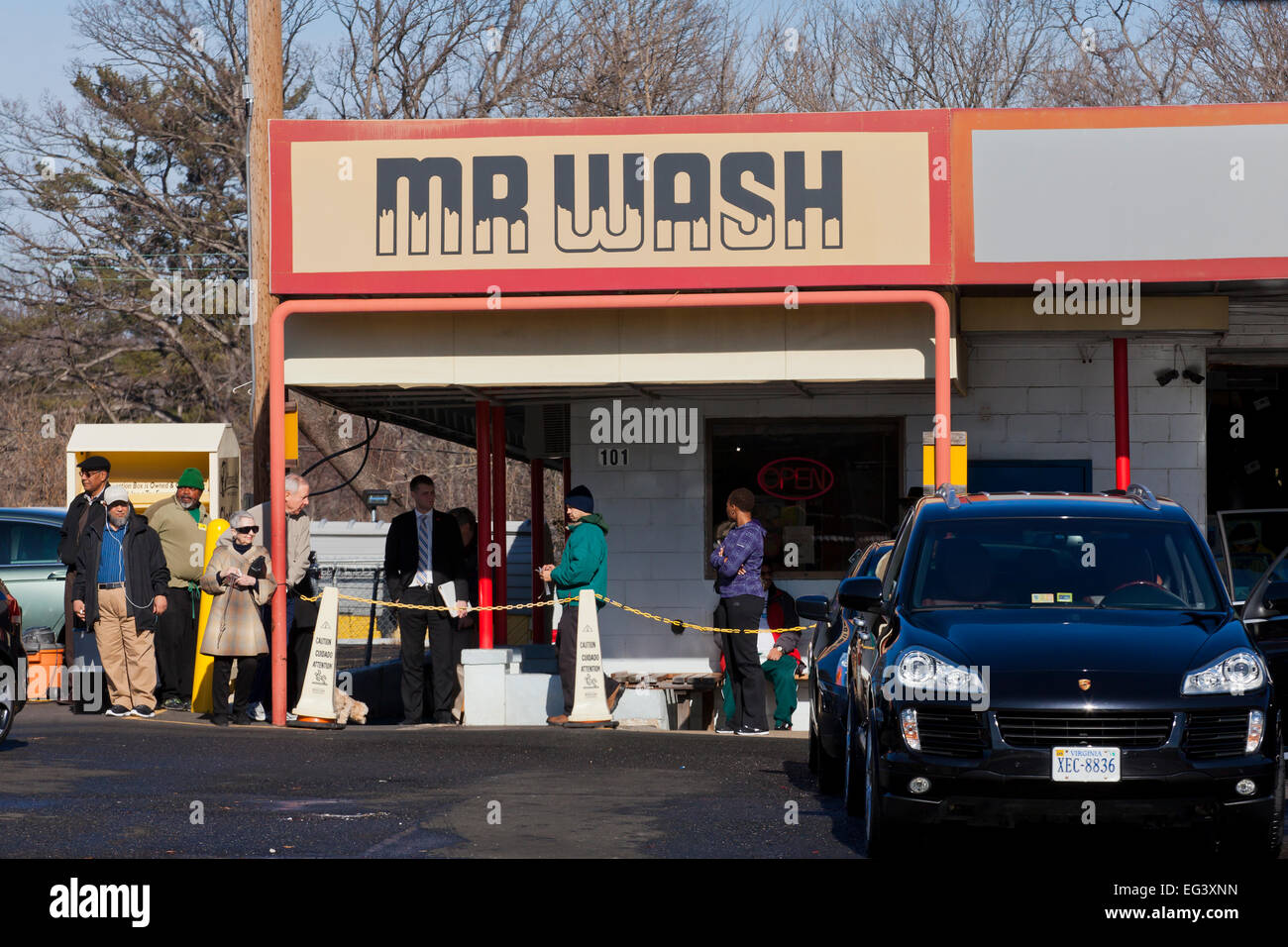 Full-Service-Auto-Waschanlagen - USA Stockfoto