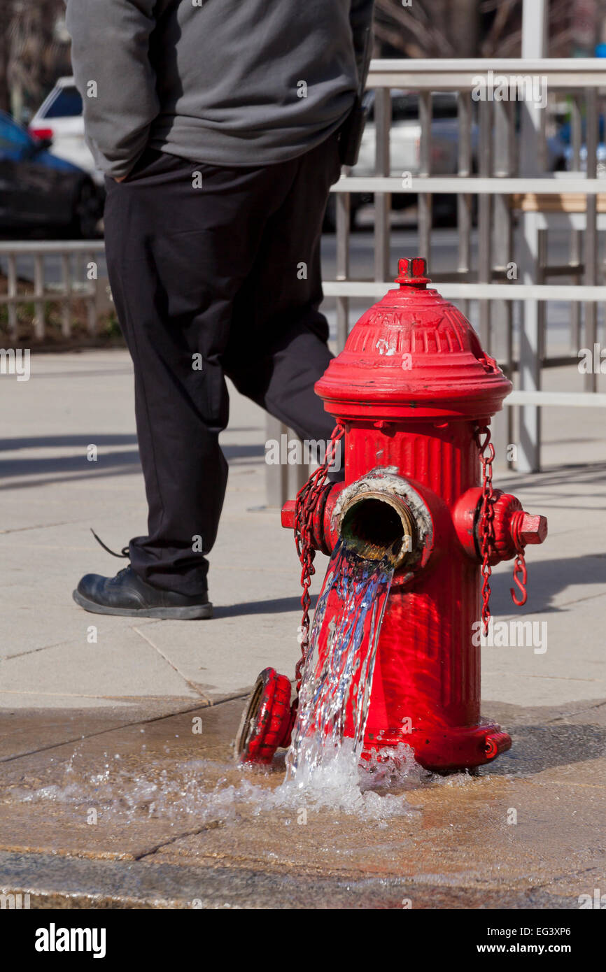Offenen Hydranten - USA Stockfoto