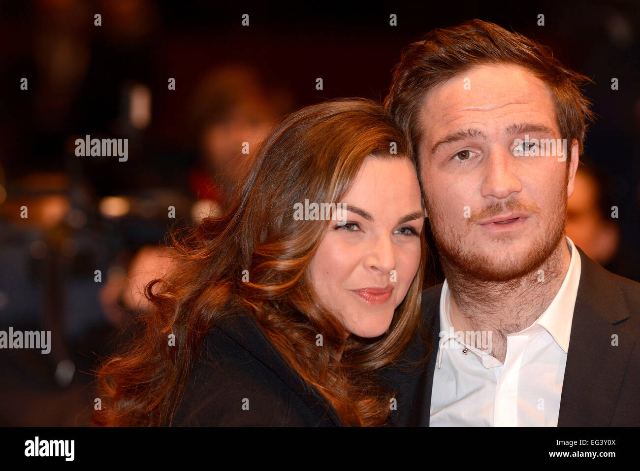 Frederick Lau und seine Freundin Annika Kipp Teilnahme an der Abschlussfeier auf der 65. Berlin International Film Festival/Berlinale 2015 am 14. Februar 2015. / picture Alliance Stockfoto