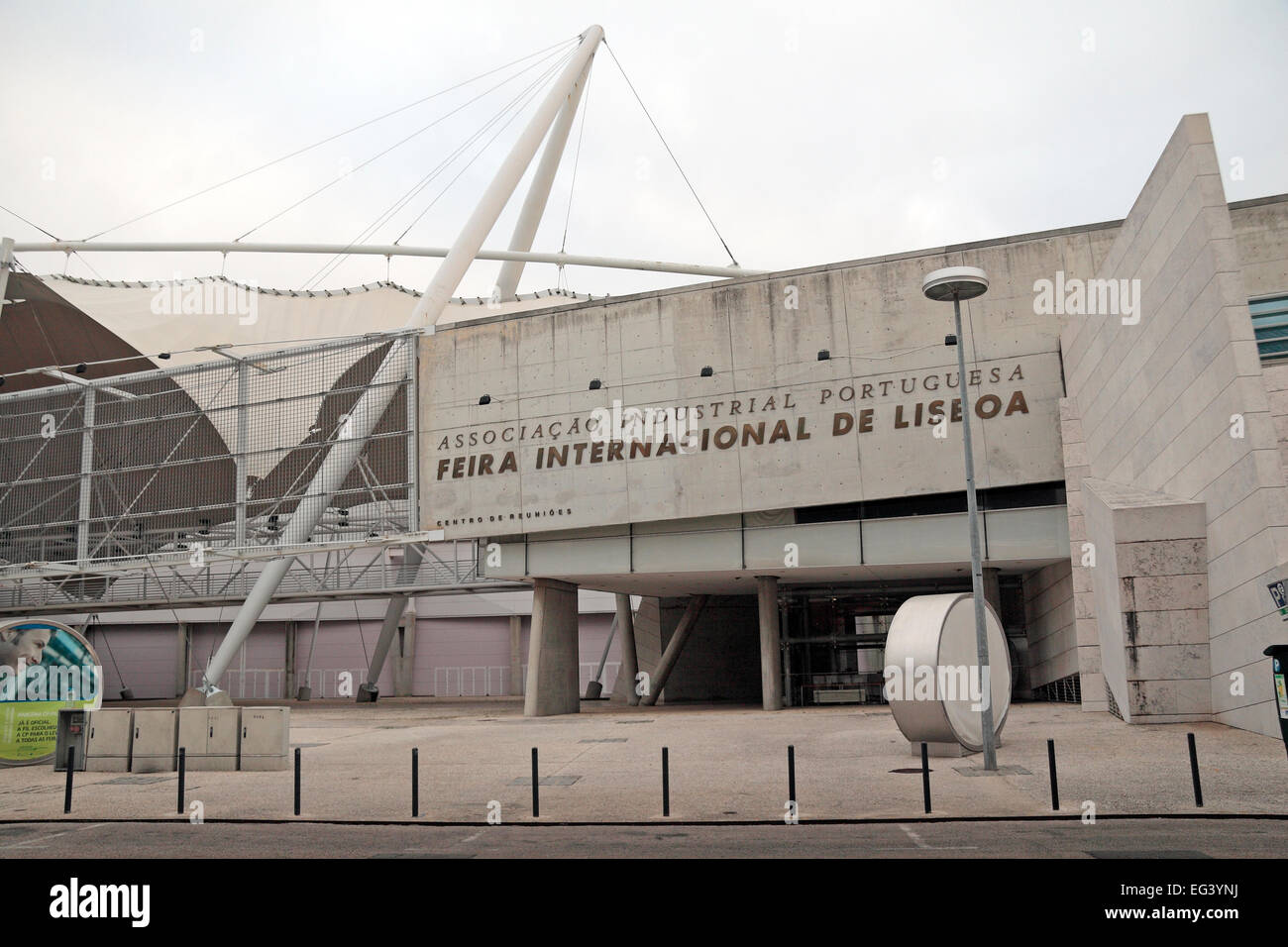 "Feira Internacional de Lisboa", Teil der Expo 98 in Parque Das Nacoes, Lissabon, Portugal. Stockfoto