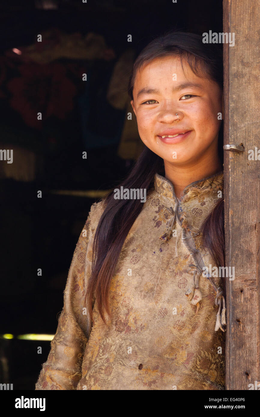 Nepalesische Mädchen Stockfoto