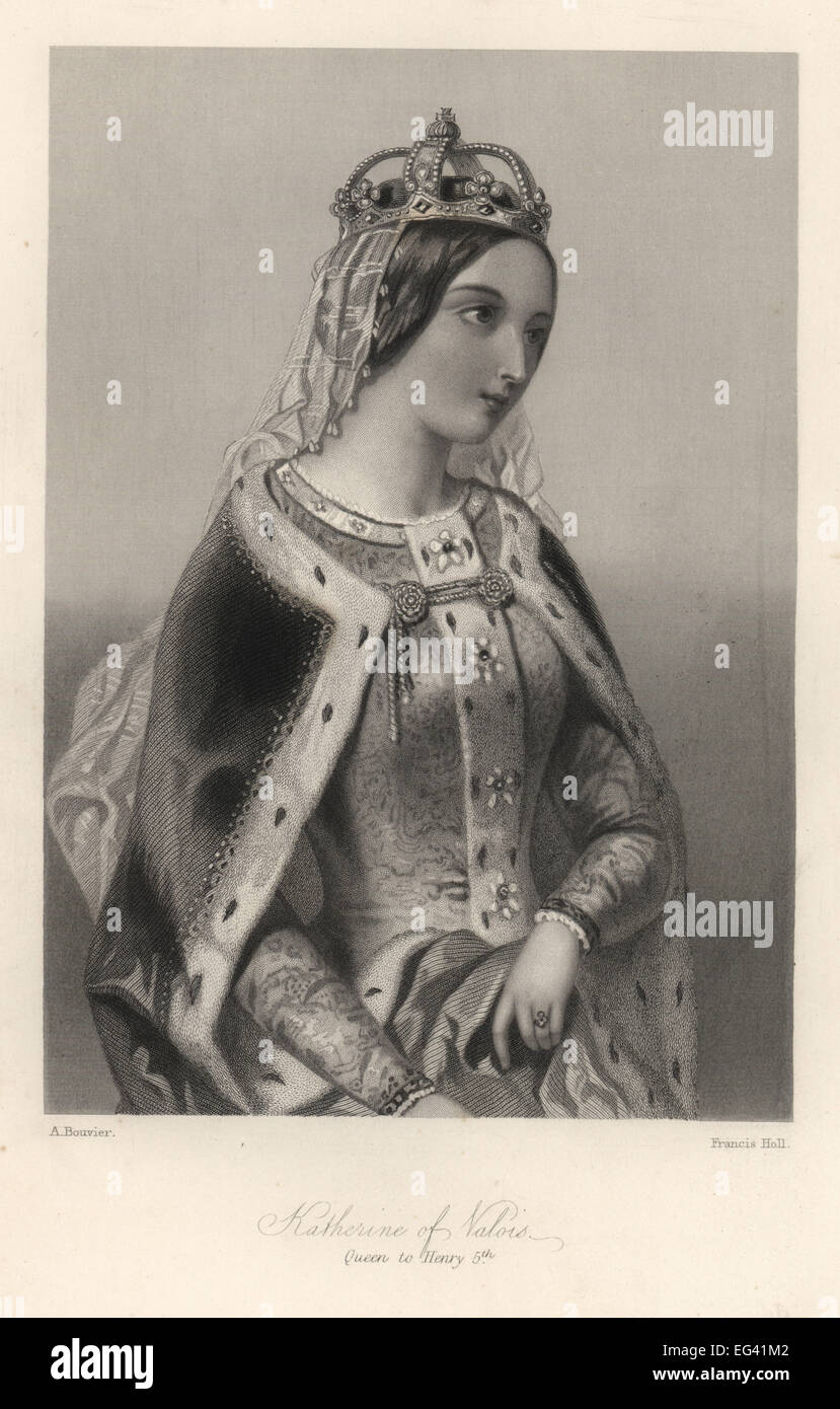 Katherine Valois, Königin von König Henry V von England. Stockfoto