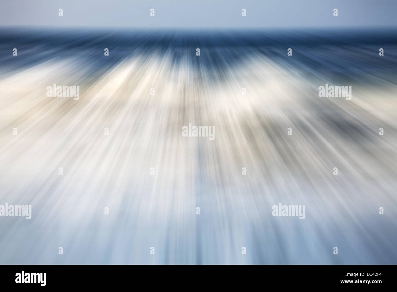 Bewegung unscharfes Bild eines Meeres, Natur Hintergrund. Stockfoto