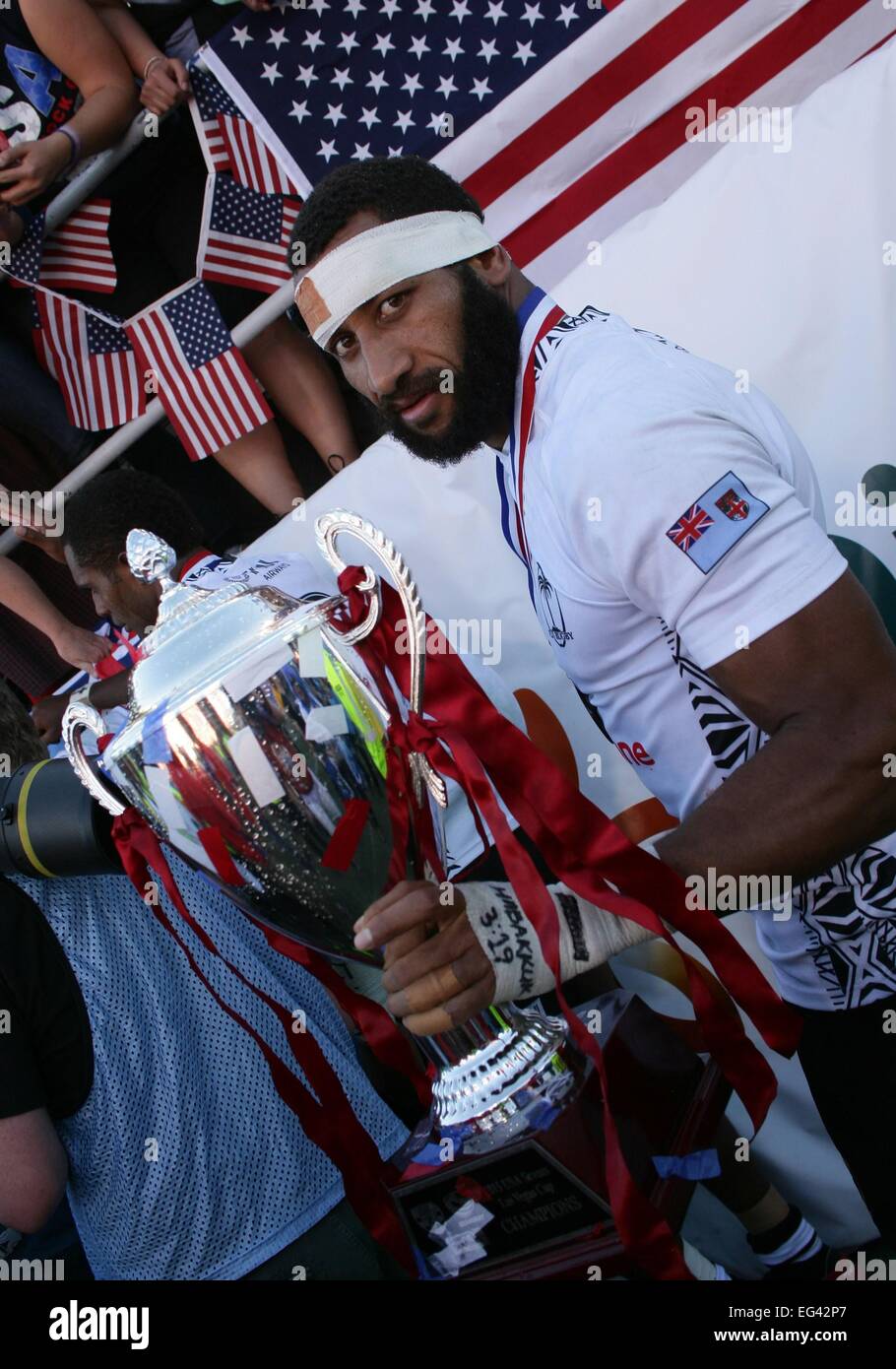 Las Vegas, NV, USA. 15. Februar 2015. in Anwesenheit für 2015 USA Sevens International Rugby Turnier - SUN, Sam Boyd Stadium, Las Vegas, NV 15. Februar 2015. Bildnachweis: James Atoa/Everett Collection/Alamy Live-Nachrichten Stockfoto