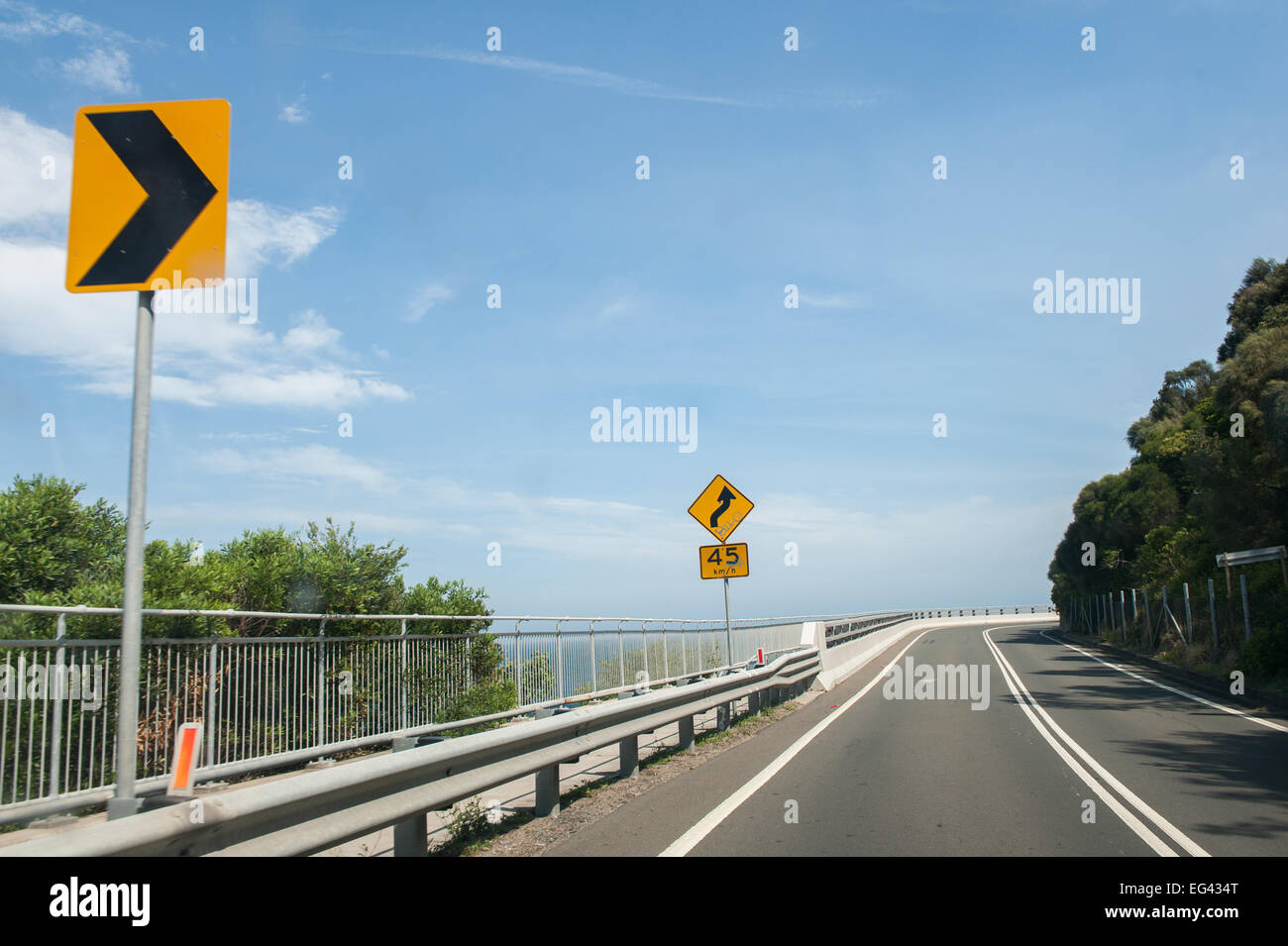Sea Cliff Bridge entlang der Grand Pacific Drive, NSW, Australien. Stockfoto