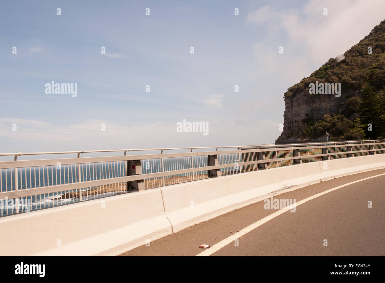 Sea Cliff Bridge entlang der Grand Pacific Drive, NSW, Australien. Stockfoto