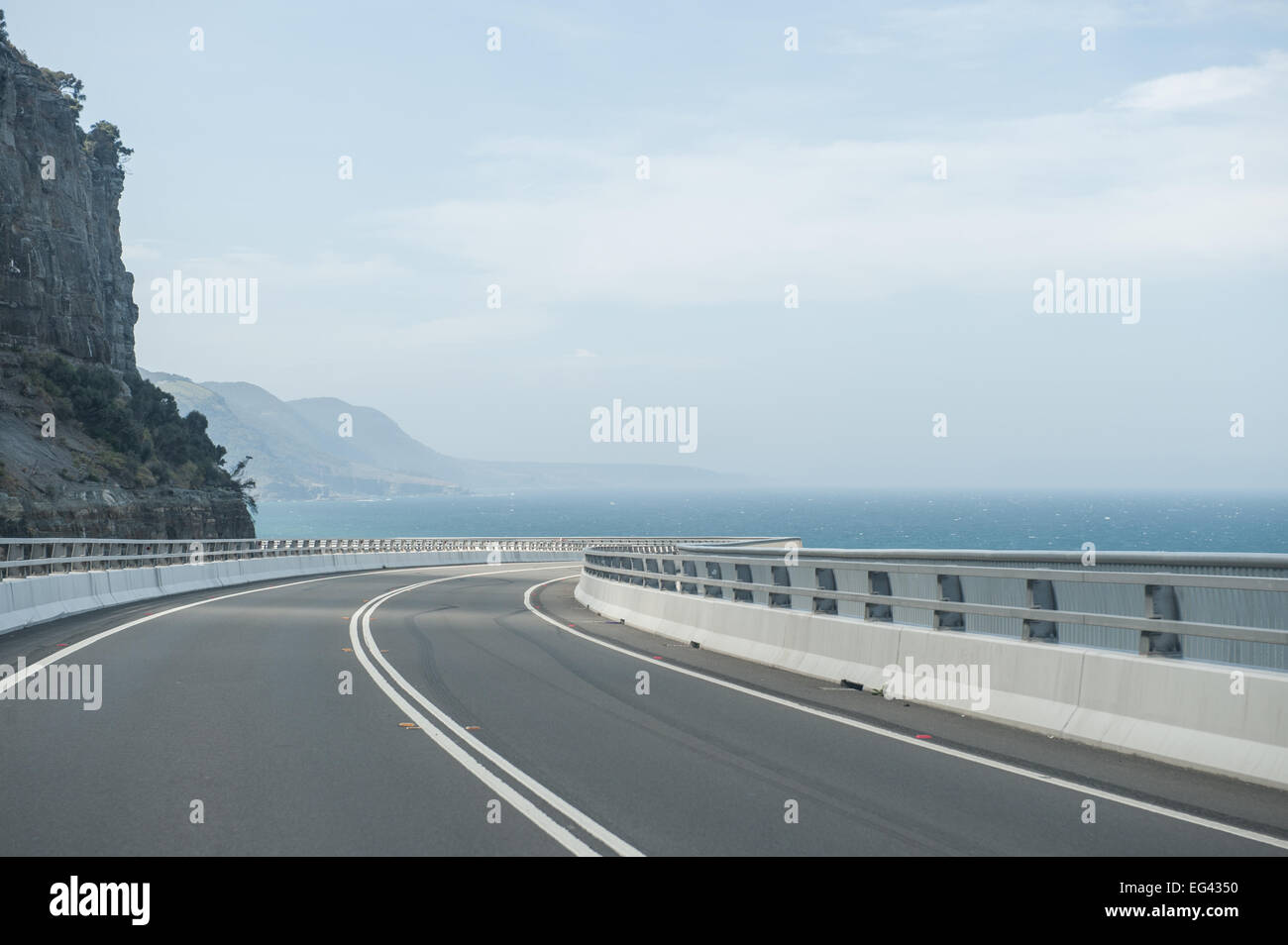 Sea Cliff Bridge entlang der Grand Pacific Drive, NSW, Australien. Stockfoto