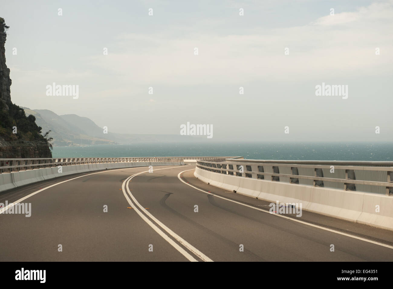 Sea Cliff Bridge entlang der Grand Pacific Drive, NSW, Australien. Stockfoto