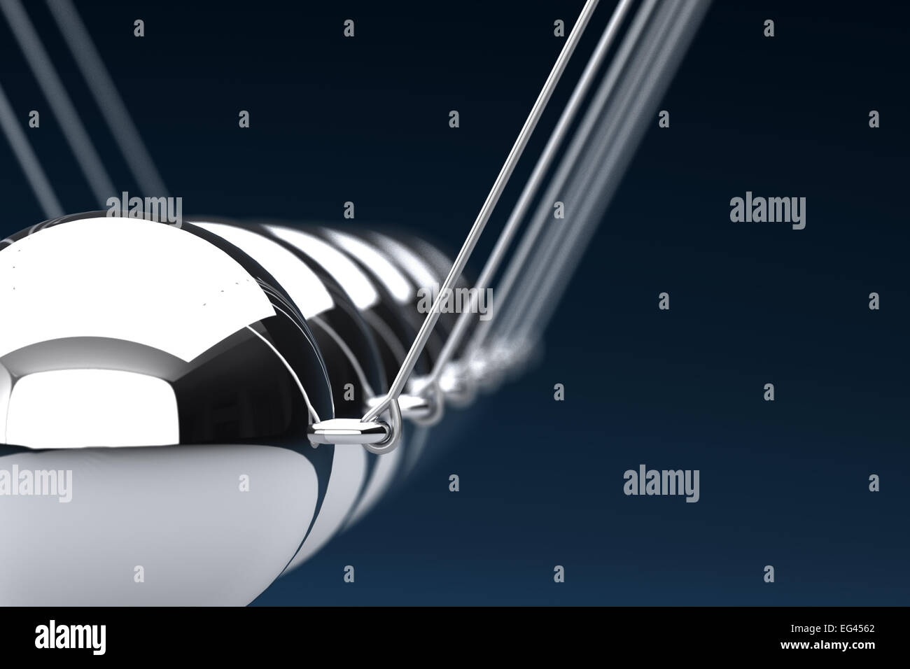 Newtons Wiege Stockfoto