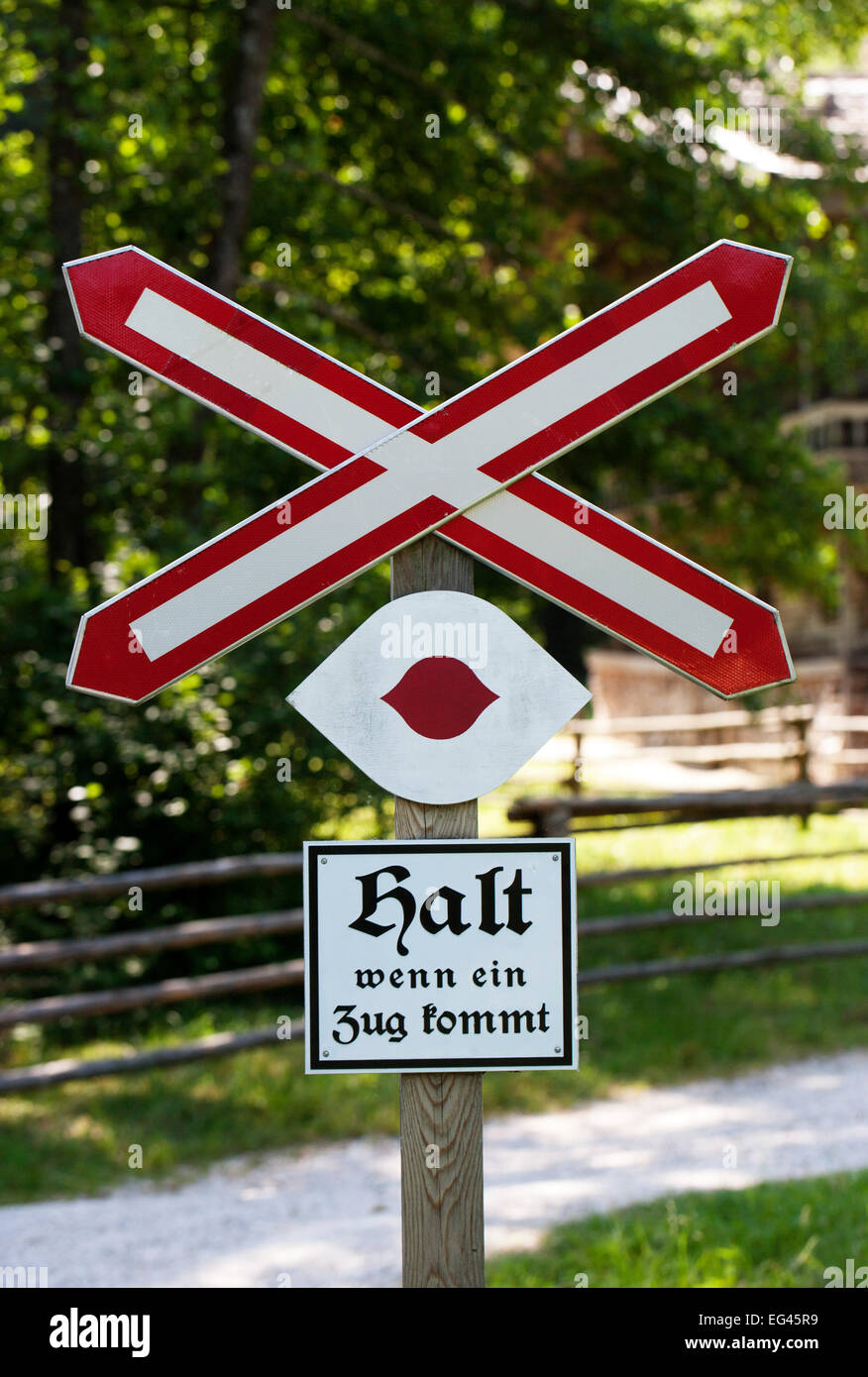 St. Andrew's Cross, Freilichtmusem Grossgmain, Großgmain, Salzburg Land, Österreich Stockfoto