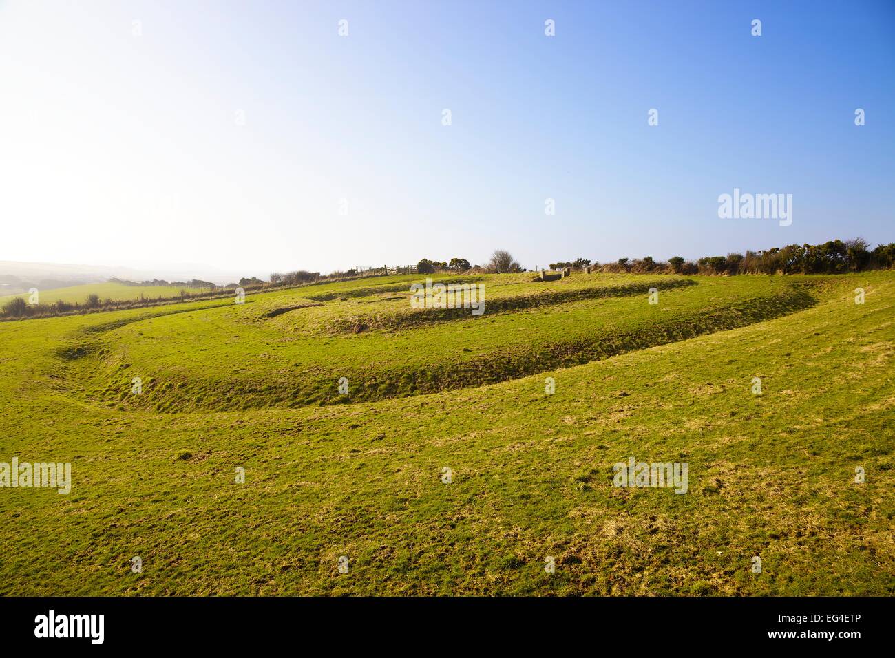 Meile Kleinkastell 21 Hadrian Wall. Allonby Bay Cumbria England UK Stockfoto