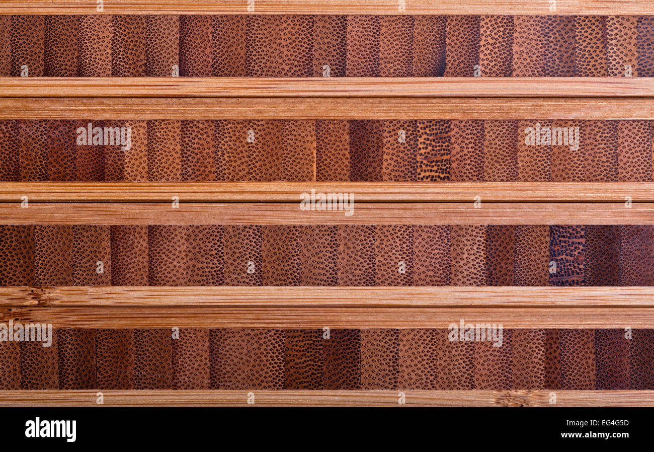 Nahaufnahme von verschiedenen Bambus-board Stockfoto