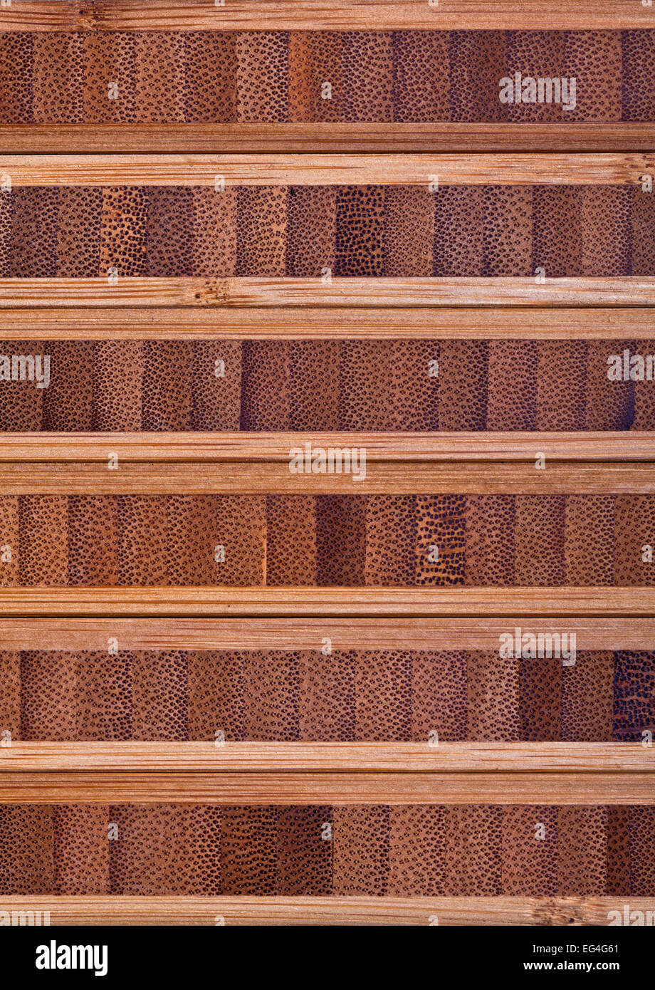 Nahaufnahme von verschiedenen Bambus-board Stockfoto