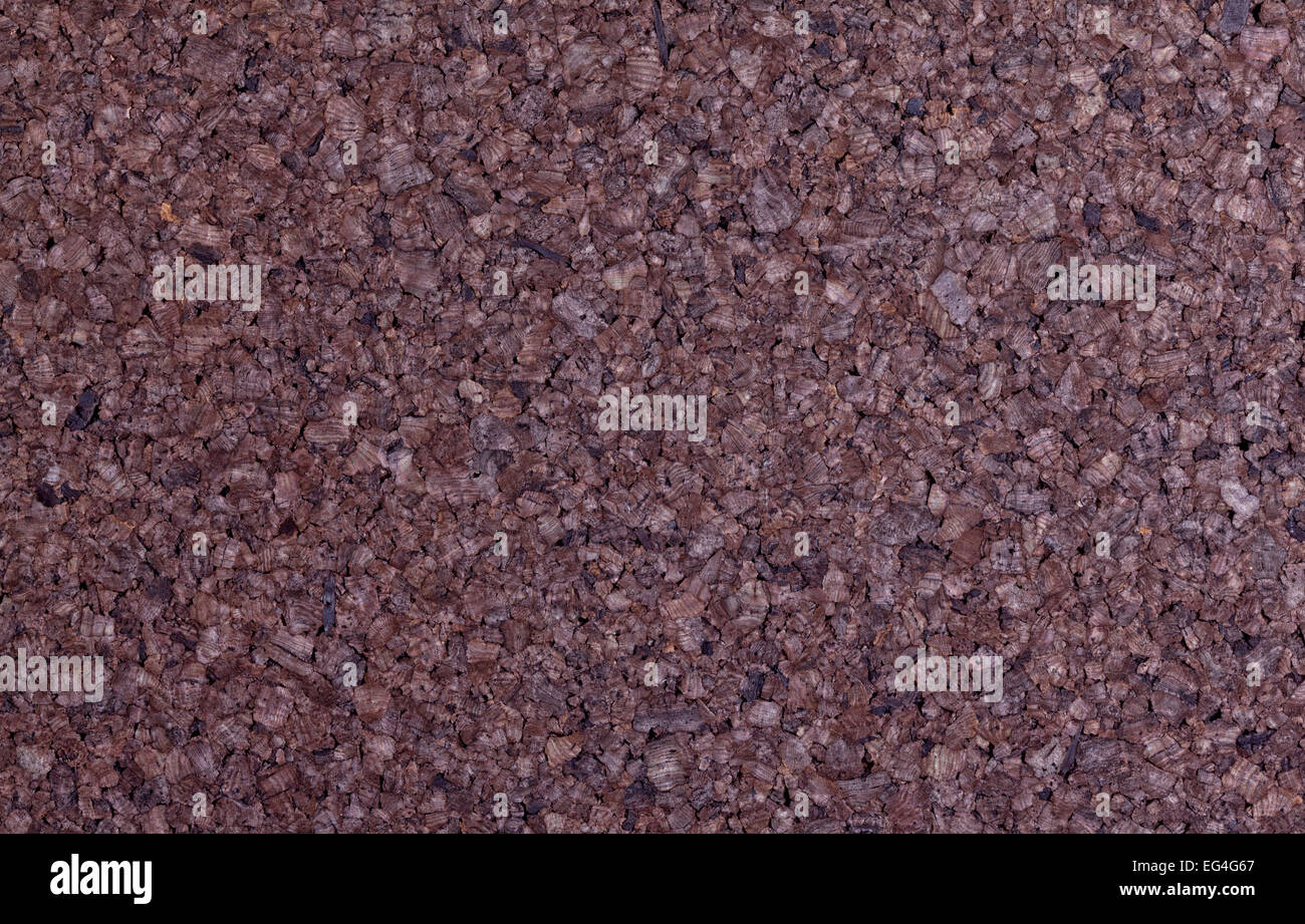 Detail der Naturkork schwarzen Hintergrund Stockfoto