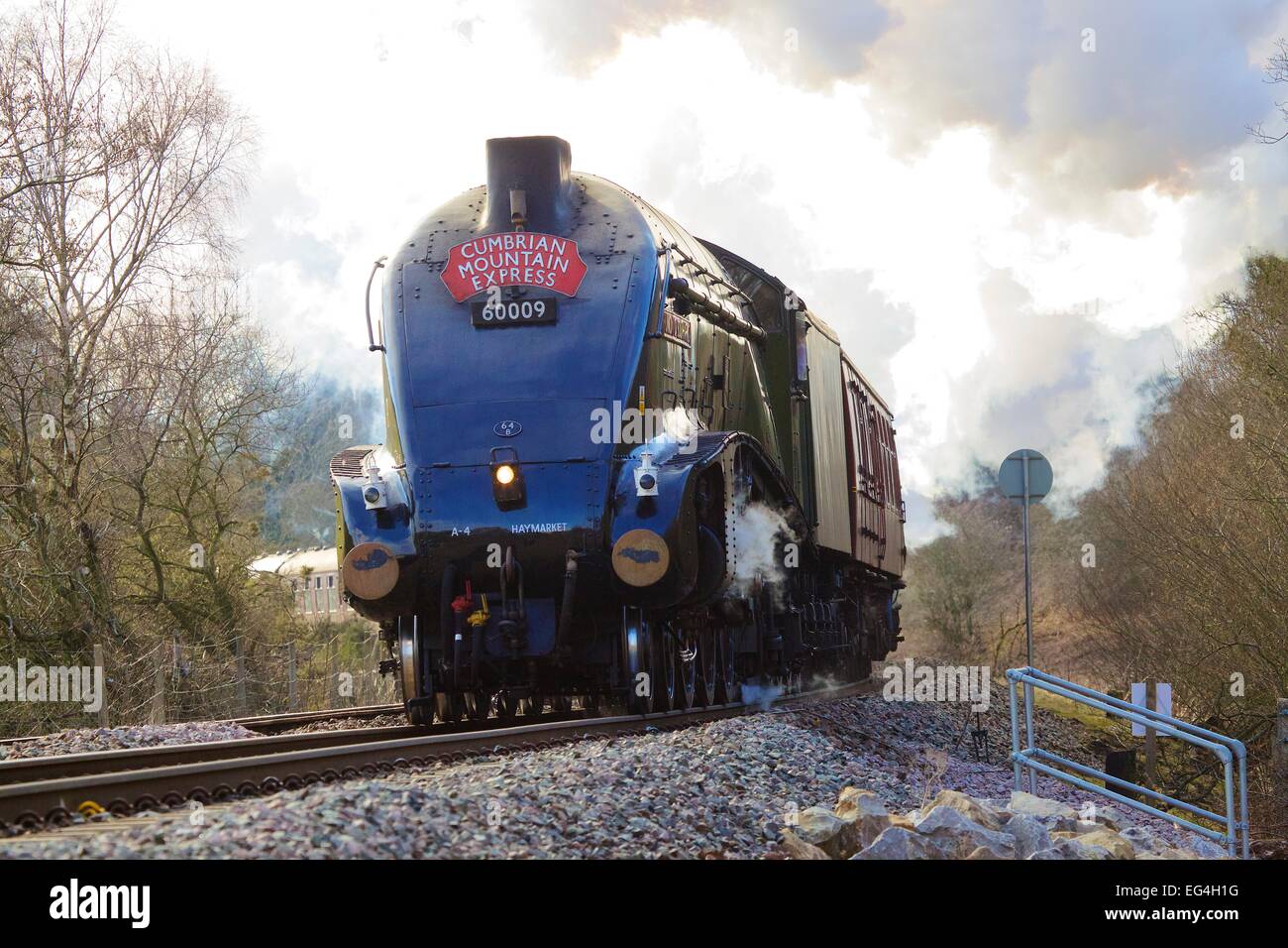 Dampfzug Union von Südafrika, wie Mühle, Brampton, Cumbria, England, UK. Stockfoto