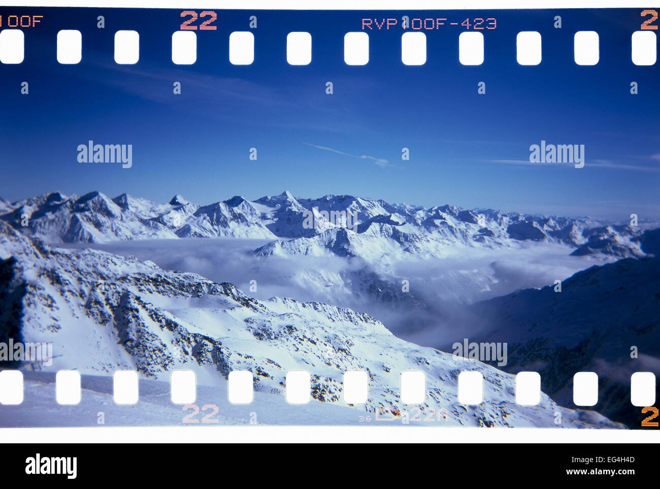 Berge in den Alpen in Sölden, Tirol, Österreich Stockfoto