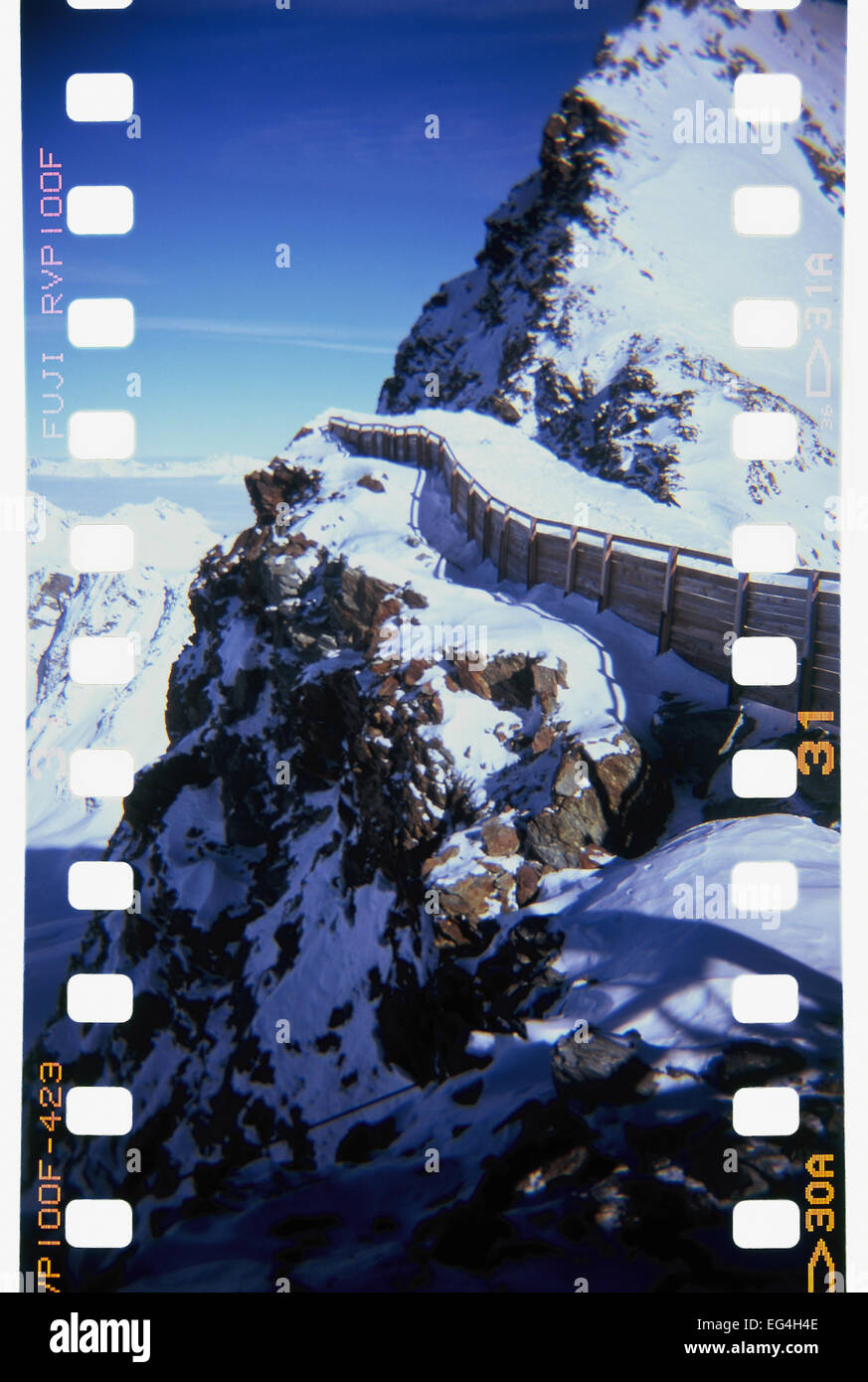 Berge in den Alpen in Sölden, Tirol, Österreich Stockfoto