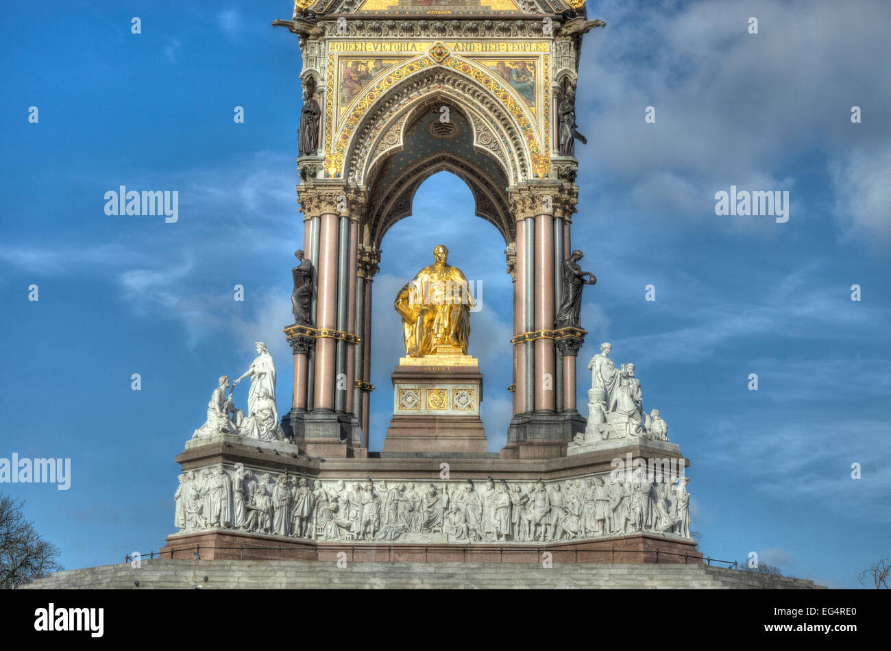 Das Albert Memorial London Stockfoto