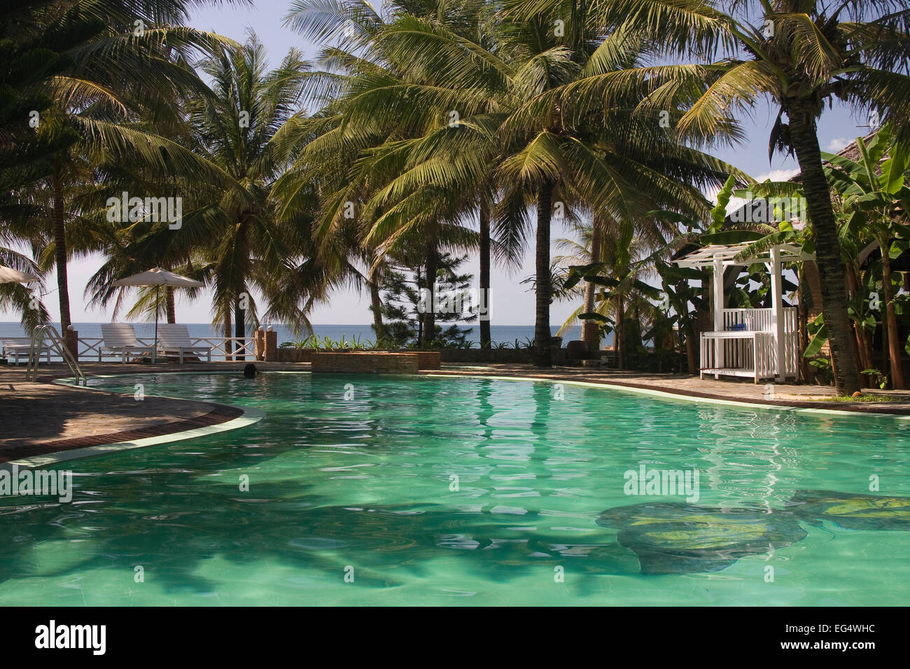 Kim Hoa Resort Swimmingpool, Phu Quoc, Vietnam, Asien Stockfoto