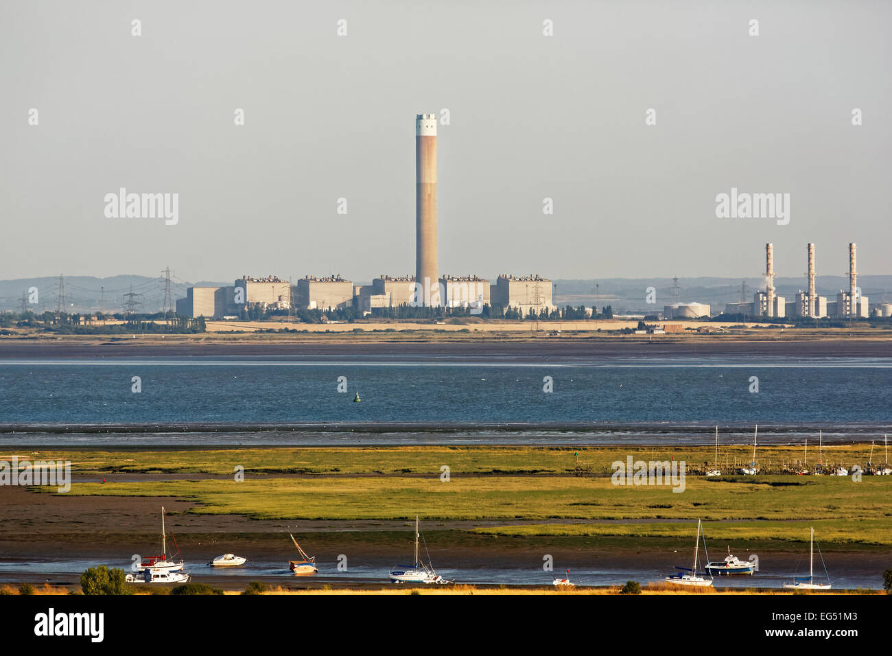 Öl befeuert Korn Kraftwerk in Kent Stockfoto