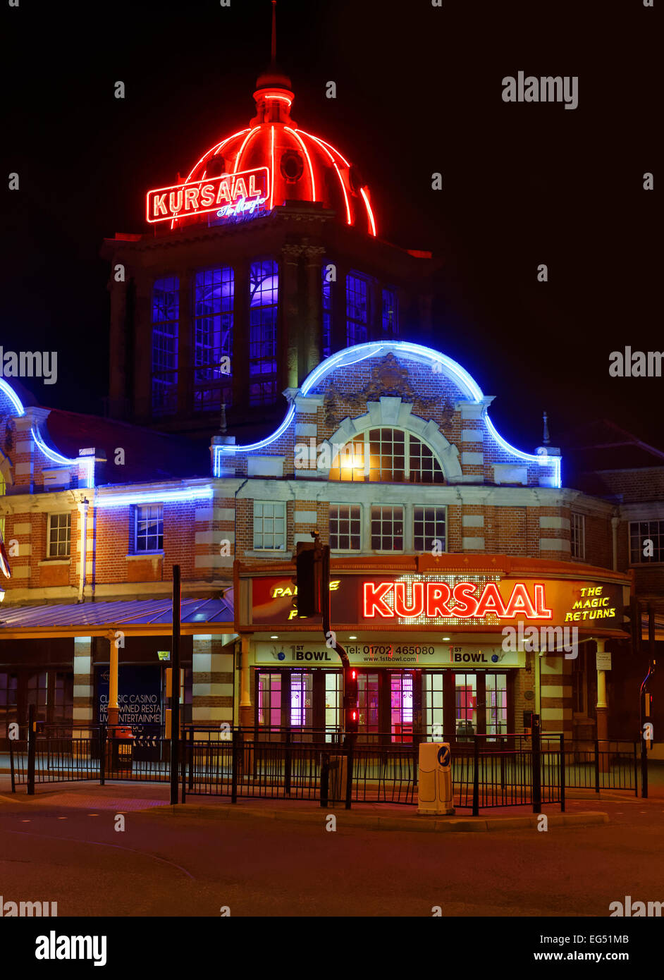 Der Kursaal Amusement Park in Southend Seafront, Essex, UK Stockfoto