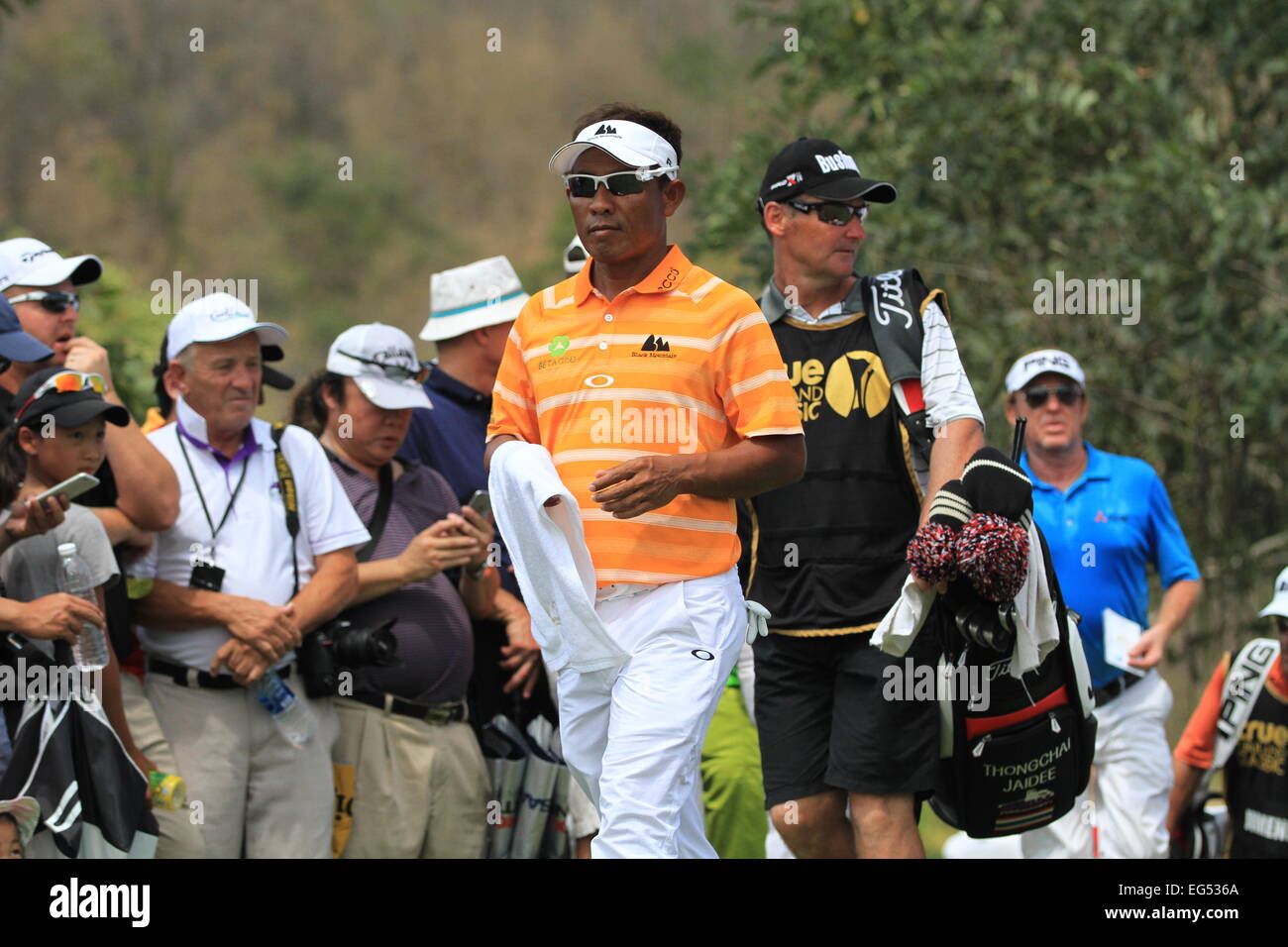 Thailand Golf klassische asiatische und europäische Tour schwarzer Berg Hua Hin Februar 2015 Stockfoto