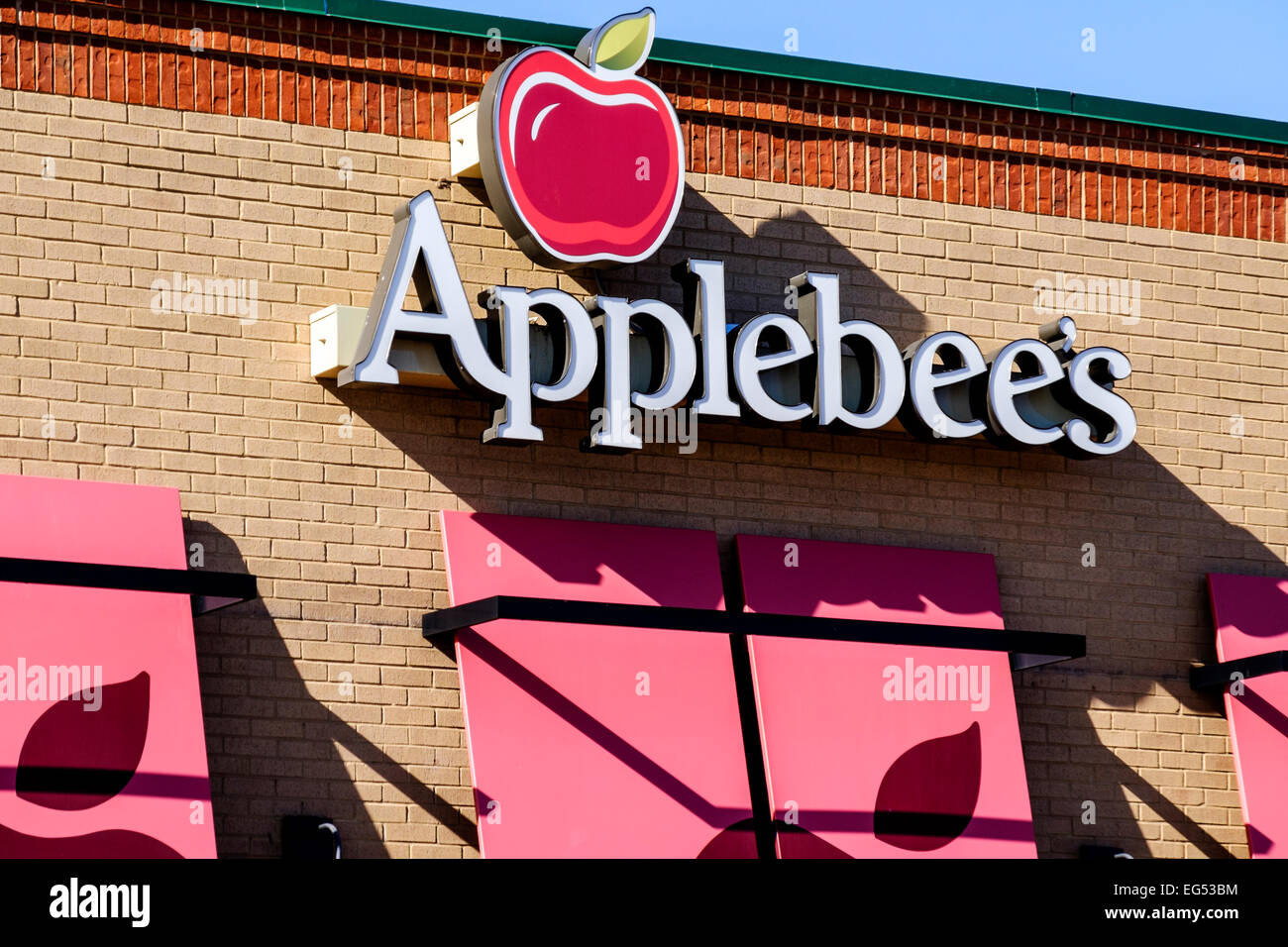 Das Exterieur des ein Applebee's Restaurant in Oklahoma City, Oklahoma, USA. Stockfoto