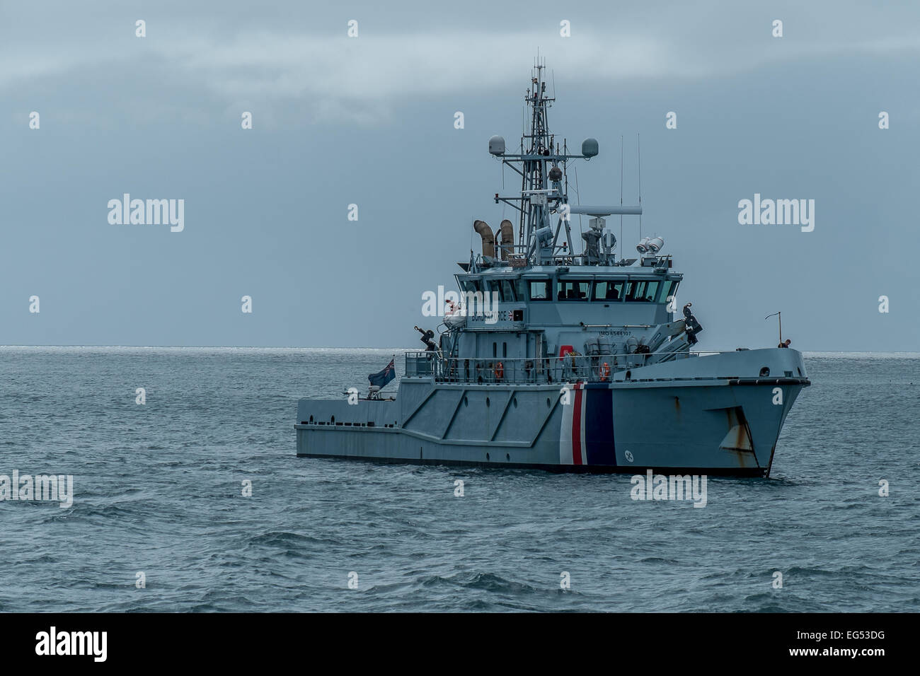 HMC Searcher Grenze patrouille vor der Isle of Scilly Stockfoto