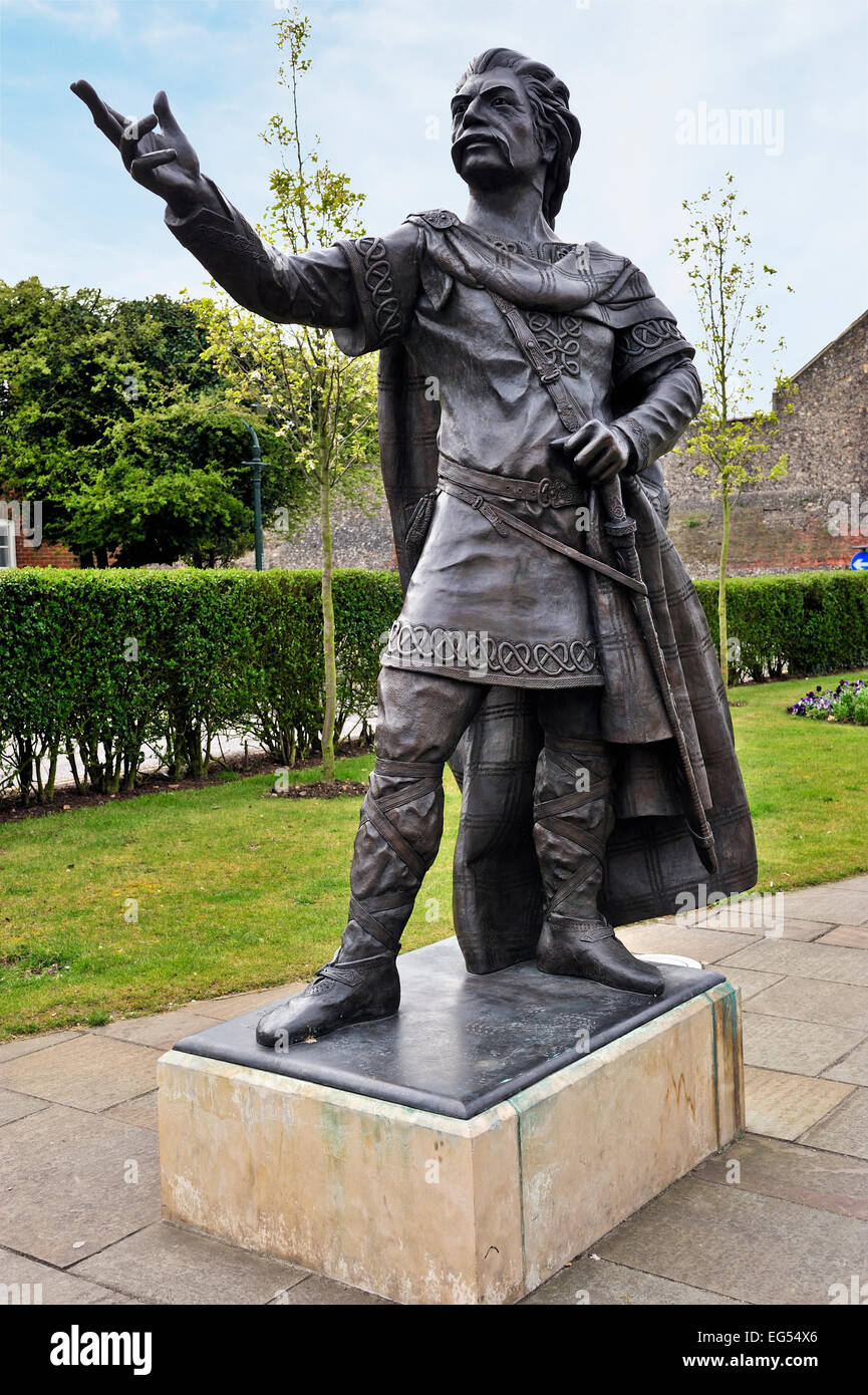 Statue von König Ethelbert Canterbury Kent Stockfoto