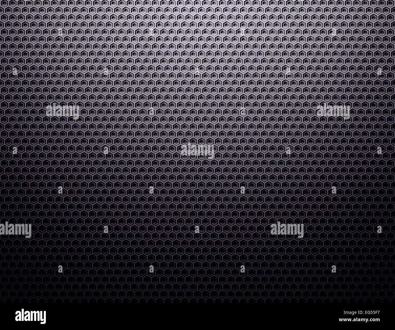 Kohlenstoff-Zellen-Hintergrund. Dunkel grau Metall-Gitter Muster Tapete Stockfoto