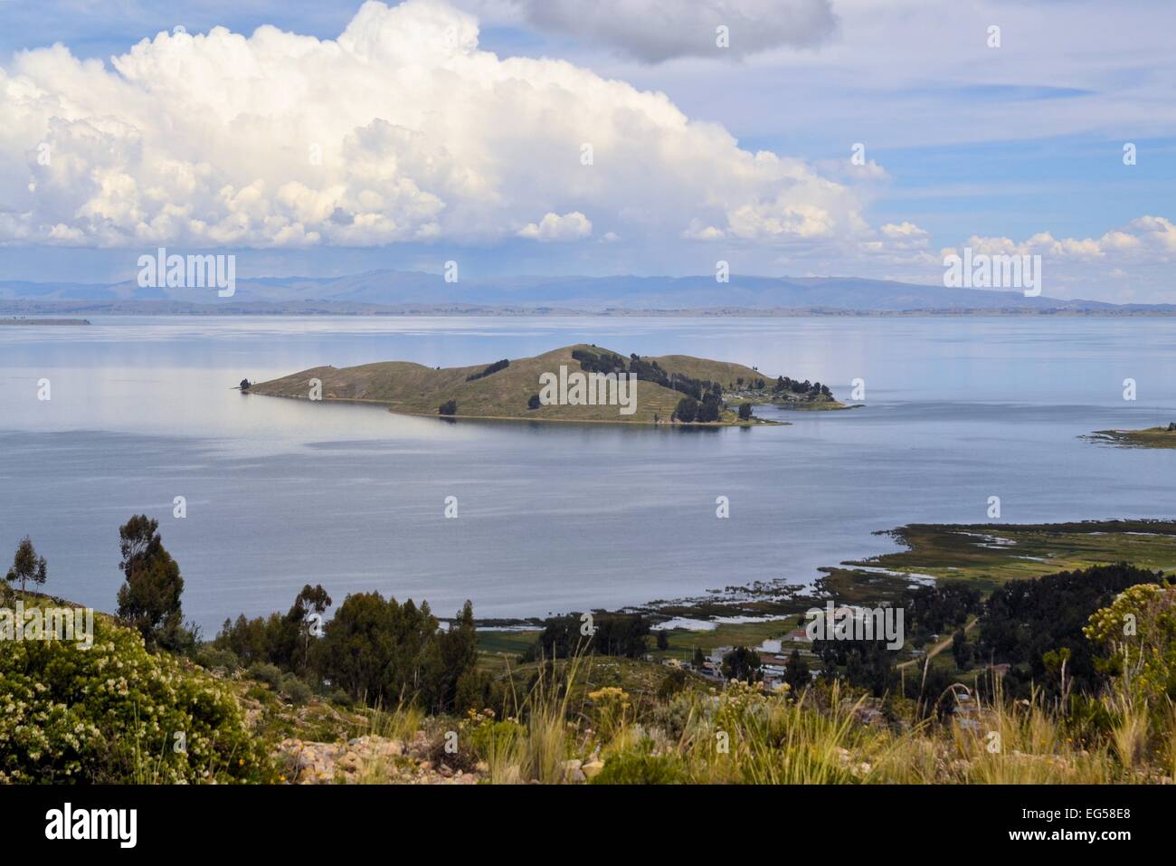Isla De La Luna, Insel des Mondes im Titicacasee, Bolivien Stockfoto