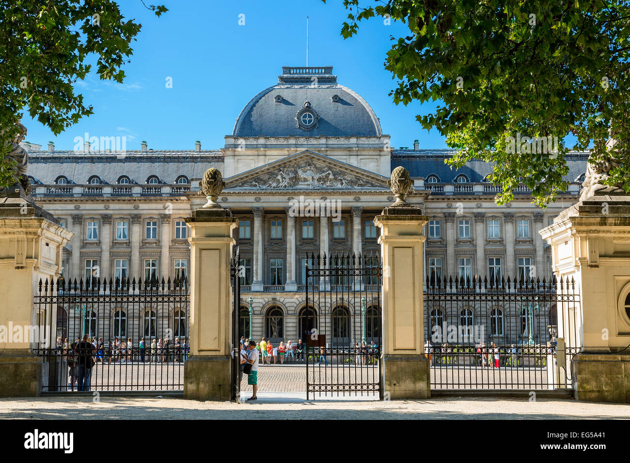 Brüssel, den königlichen Palast Stockfoto