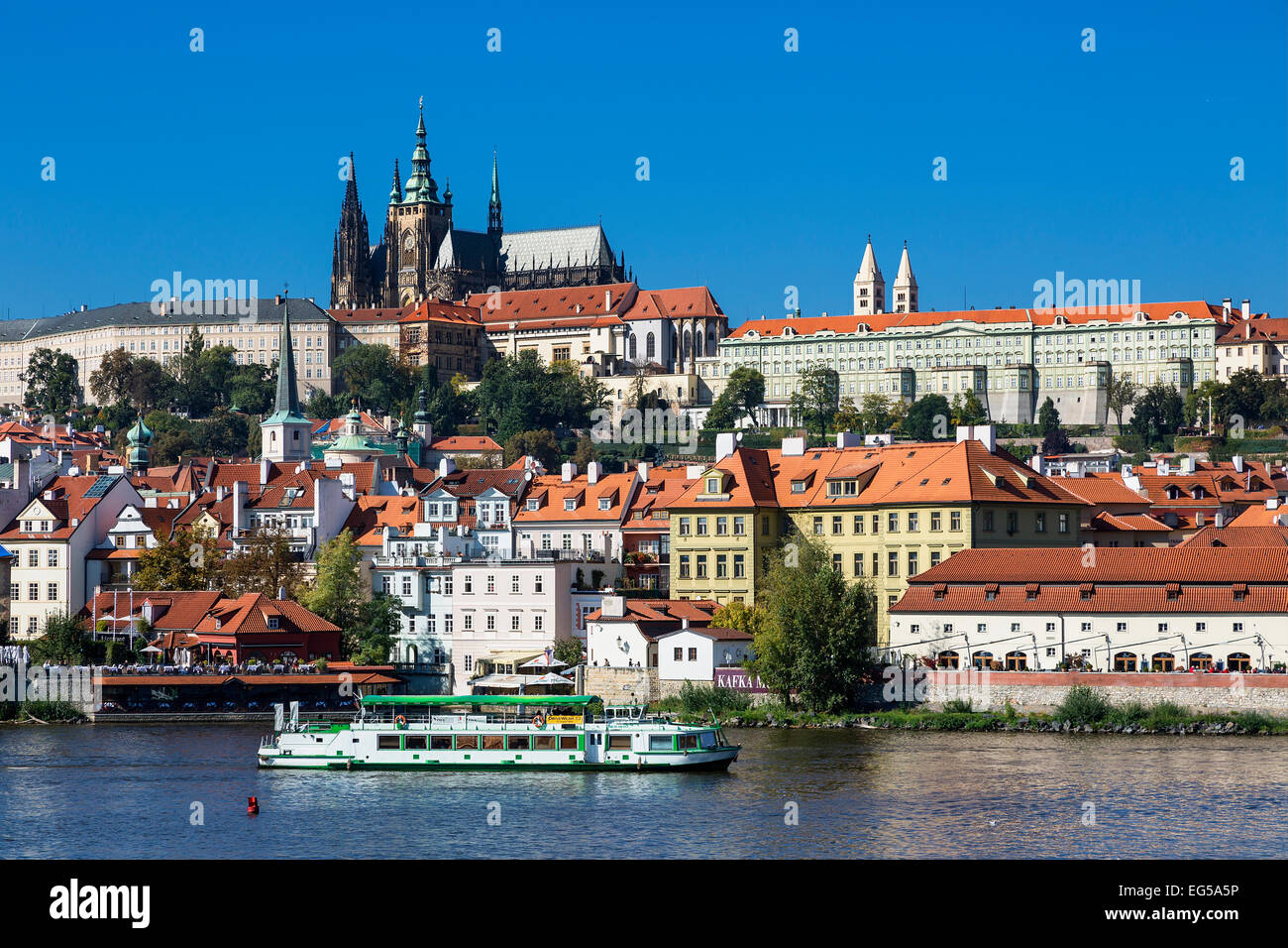 St. Veits Kathedrale und der Prager Burg Stockfoto
