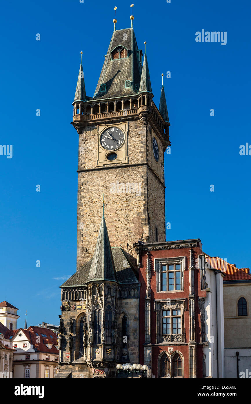 Pulverturm, Prag, Tschechische Republik. Stockfoto