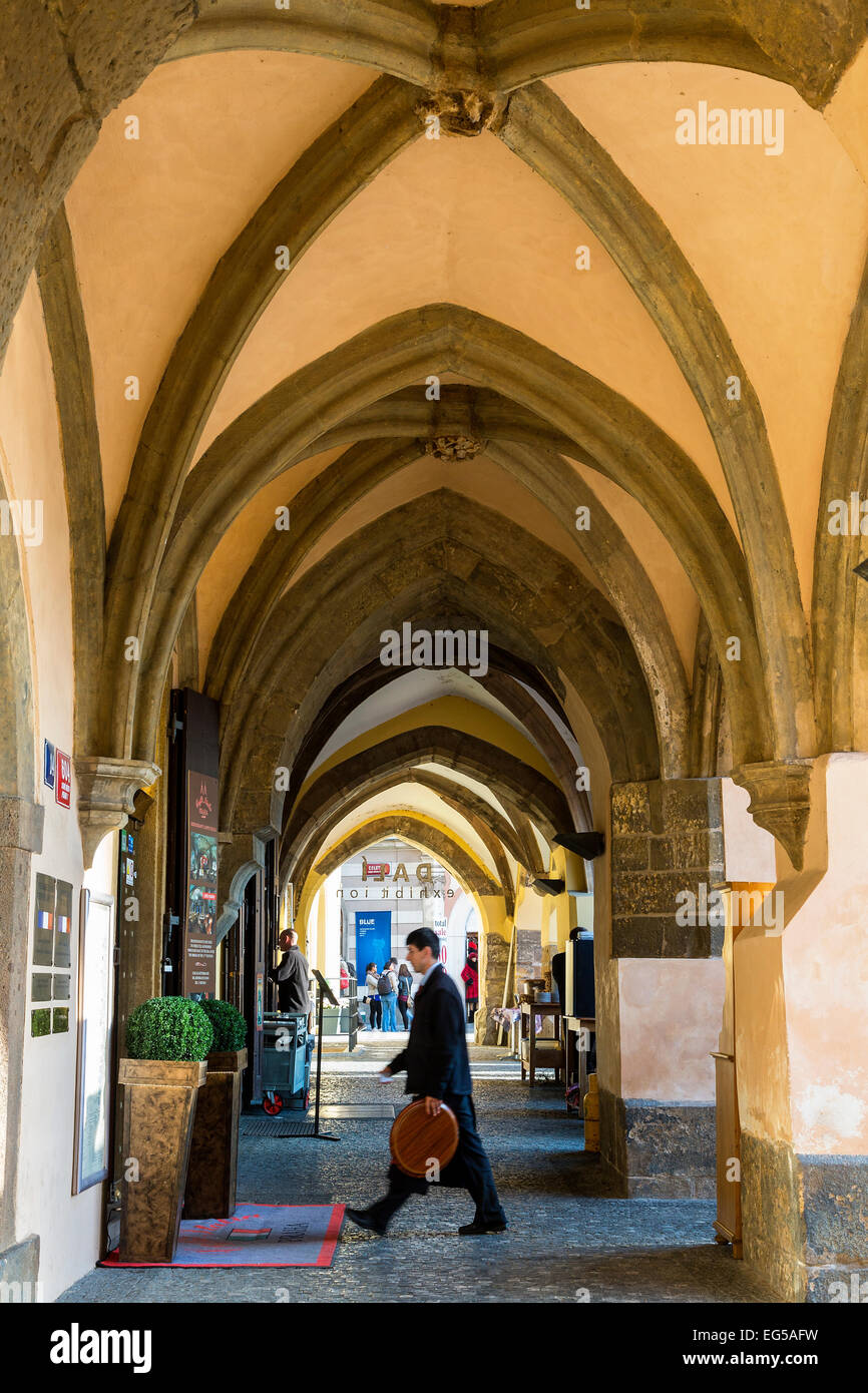 Arkaden am Altstädter Ring, Prag Stockfoto