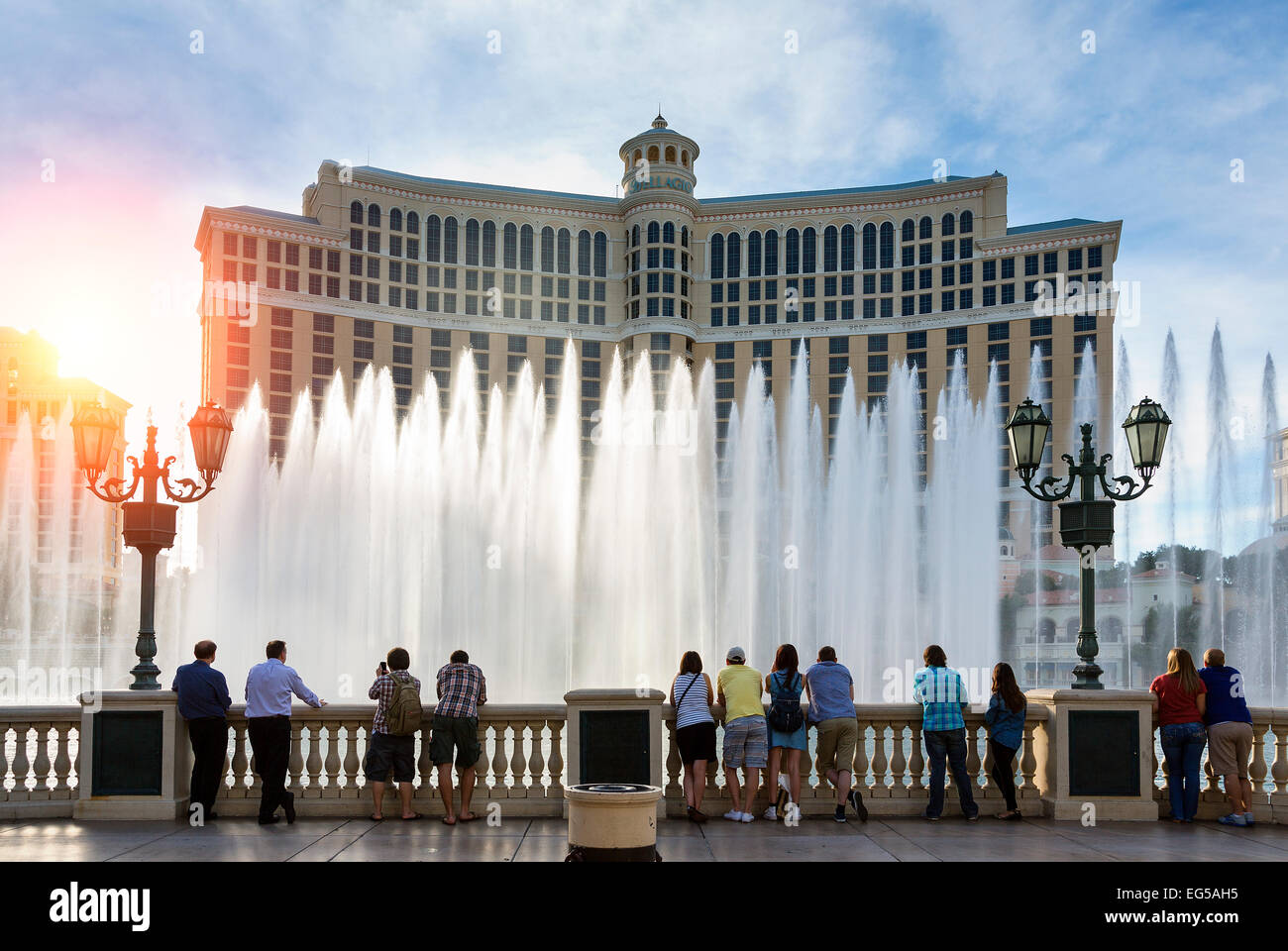 Las Vegas, Bellagio Springbrunnen Stockfoto