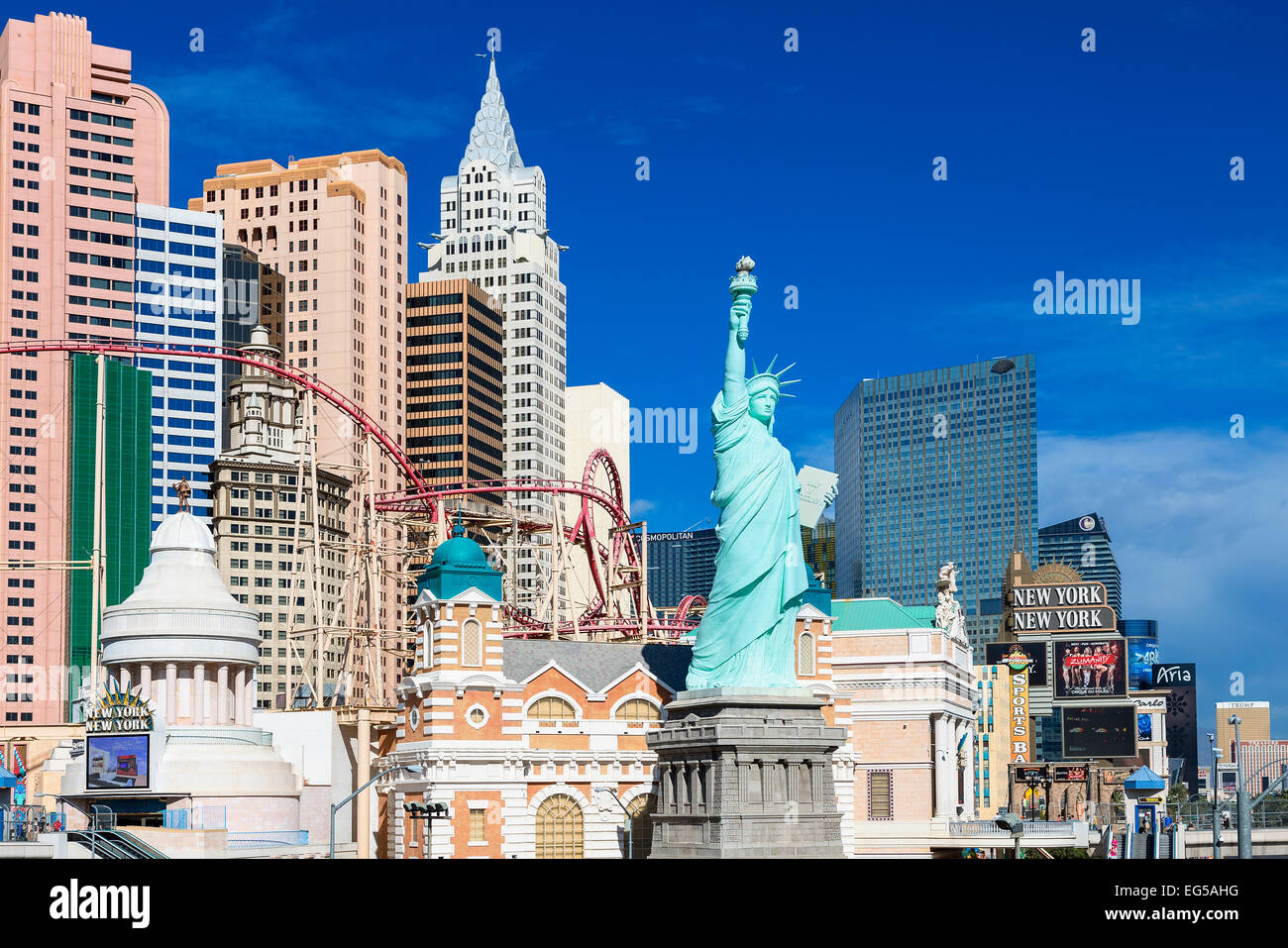 USA, Nevada, Las Vegas, New York Hotel Stockfoto