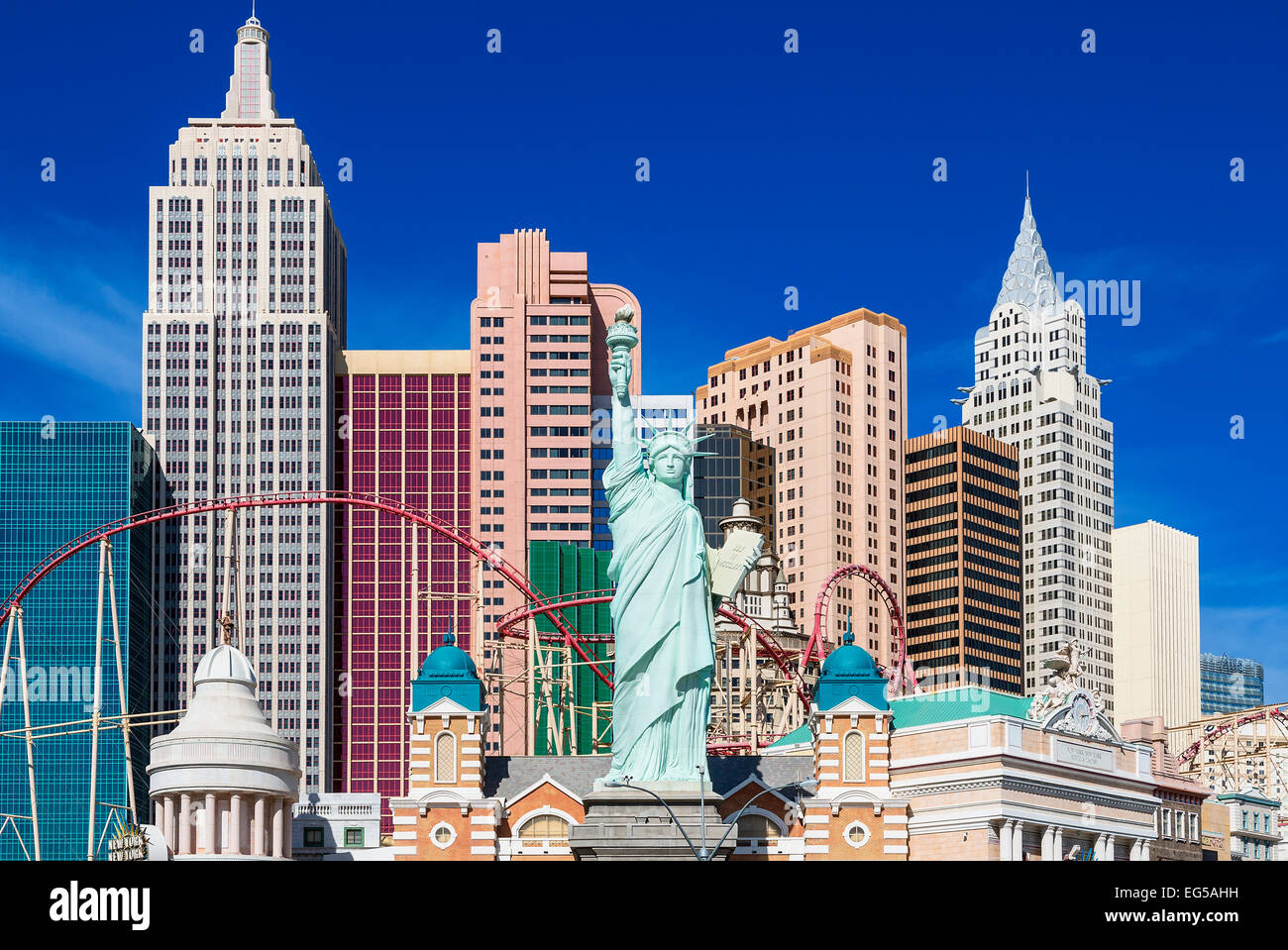 USA, Nevada, Las Vegas, New York Hotel Stockfoto