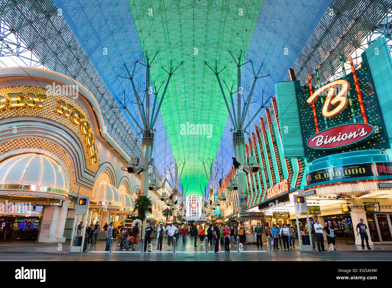 USA, Nevada, Las Vegas, die Innenstadt von alten Las Vegas, Fremont Street Stockfoto