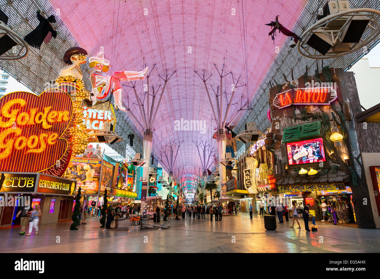 USA, Nevada, Las Vegas, die Innenstadt von alten Las Vegas, Fremont Street Stockfoto