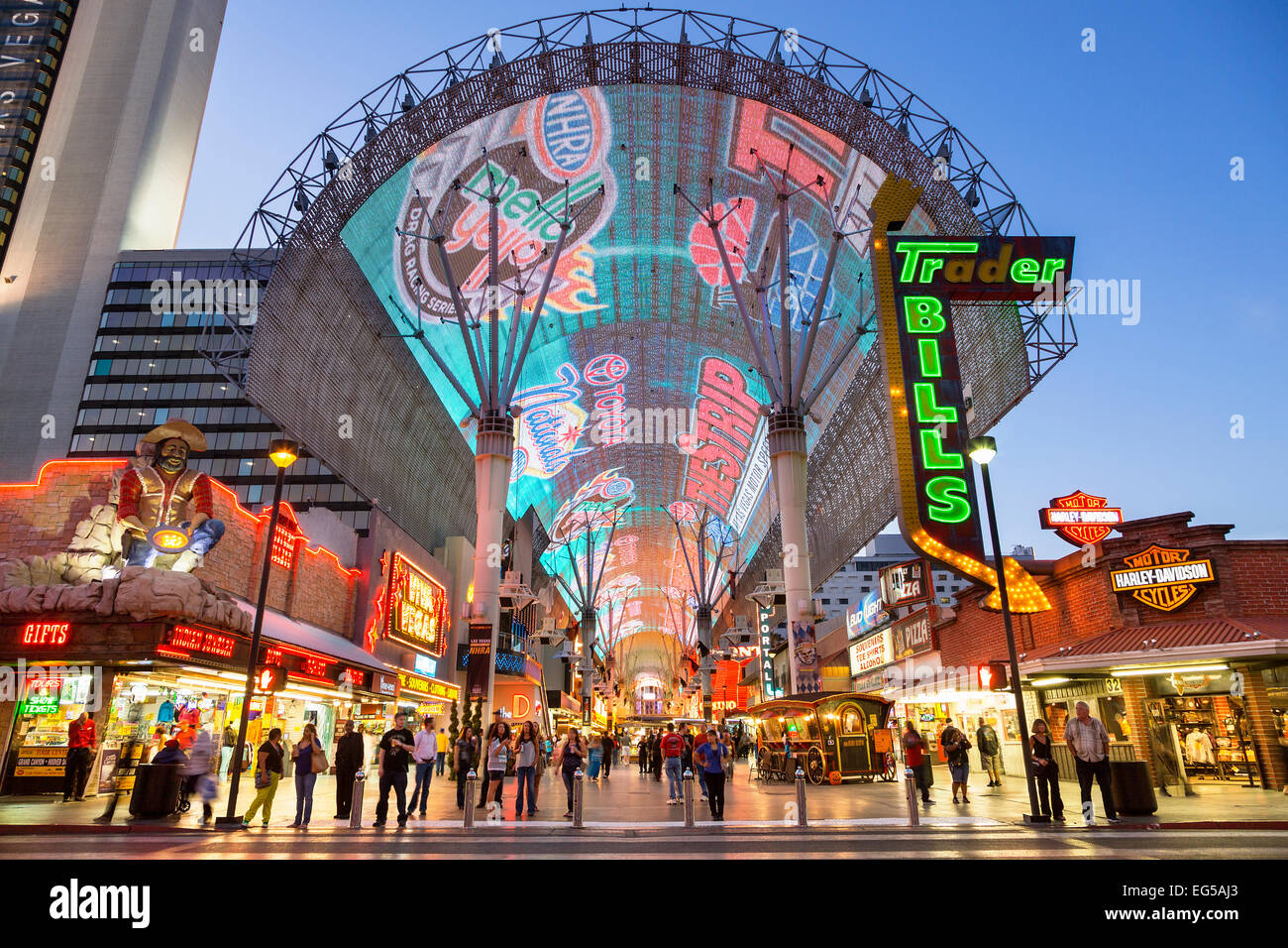 USA, Nevada, Las Vegas, die Innenstadt von alten Las Vegas, Fremont Stockfoto