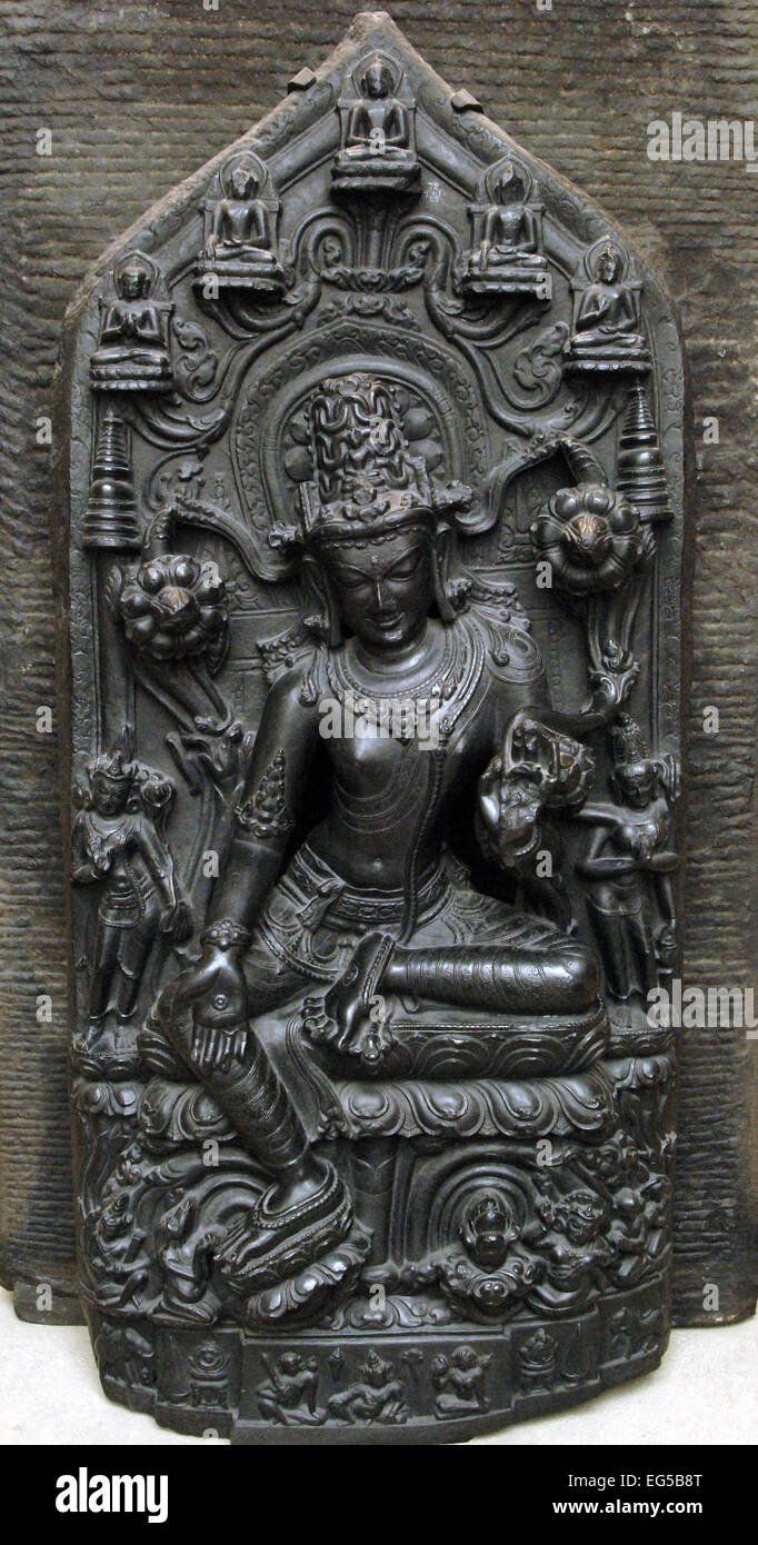 Abbildung des Bodhisattva Avalokiteshvara. 11. Jahrhundert. British Museum. London. England. Vereinigtes Königreich. Stockfoto