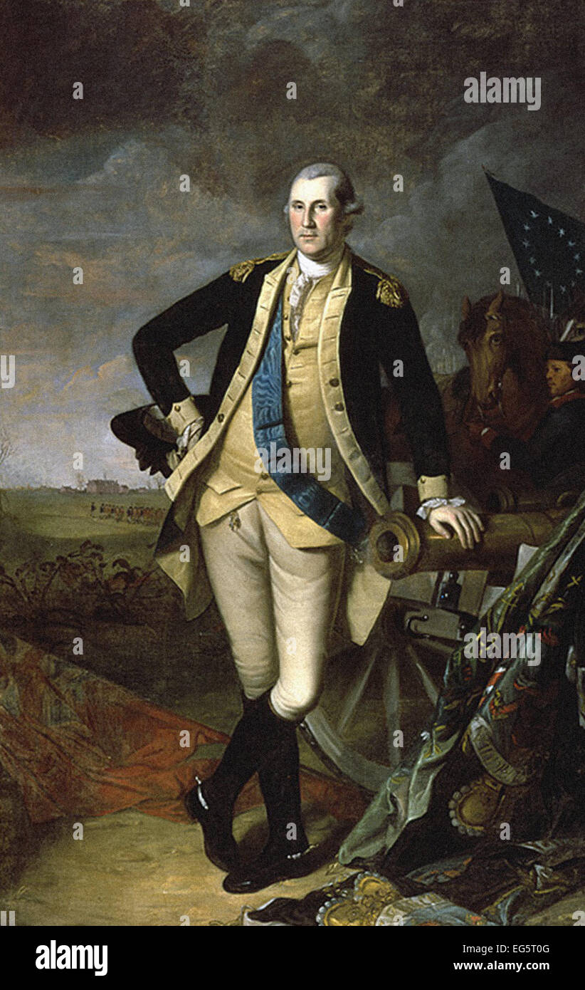 Charles Willson Peale George Washington an der Princeton University Stockfoto