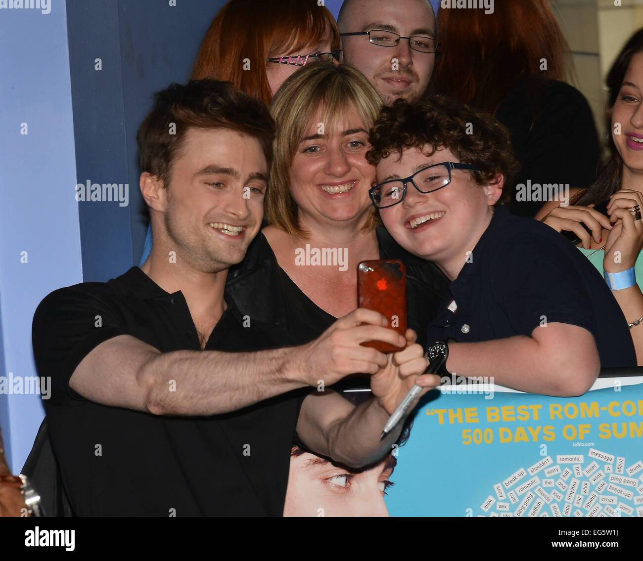 Irische Premiere von "Was wäre wenn" bei Cineworld - Ankünfte mit statt: Daniel Radcliffe wo: Dublin, Irland: 15. August 2014 Stockfoto