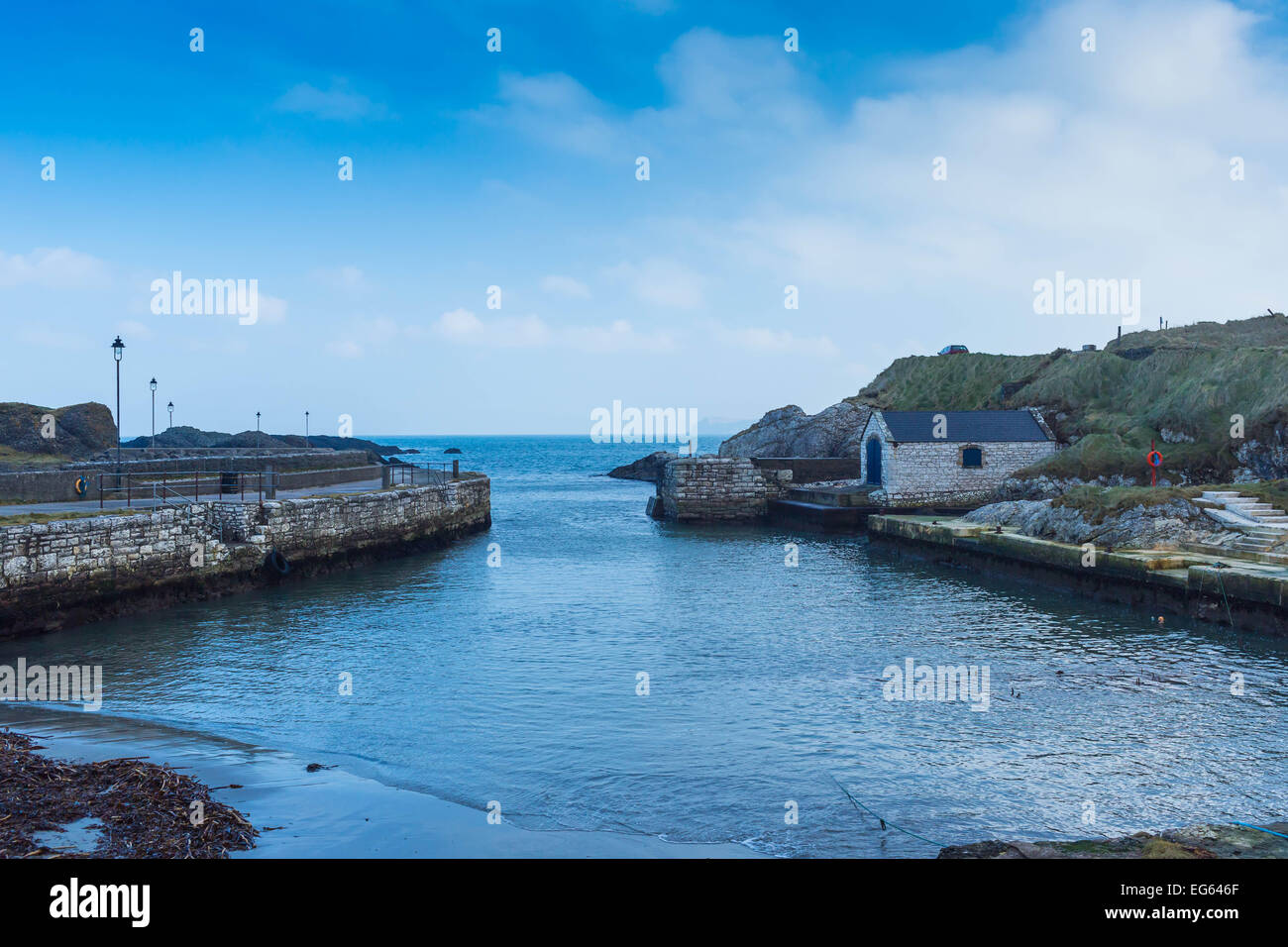 Ballintoy Harbour County Antrim-Nordirland Stockfoto