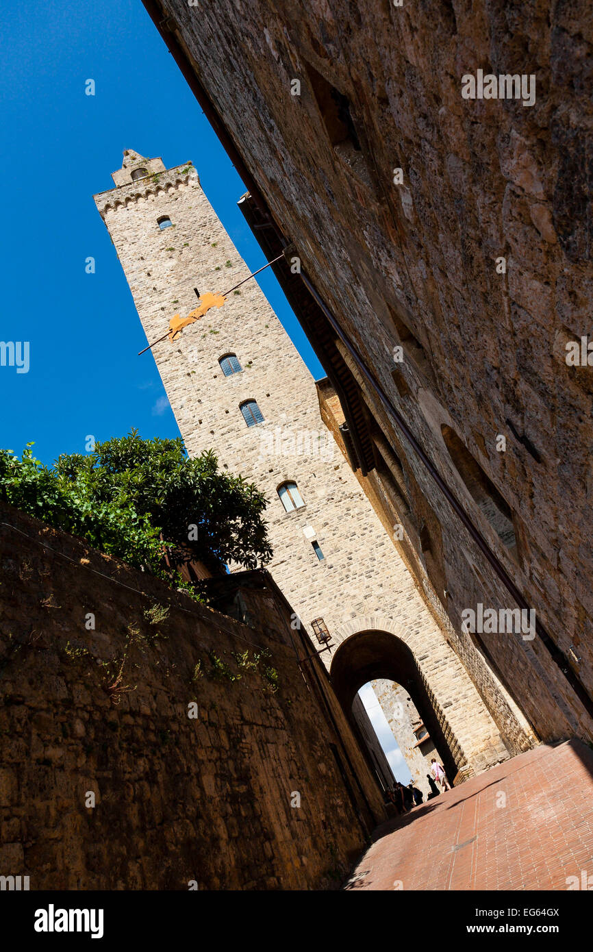 Stadtzentrum San Gimignano Italien Stockfotos Und Bilder Kaufen Alamy