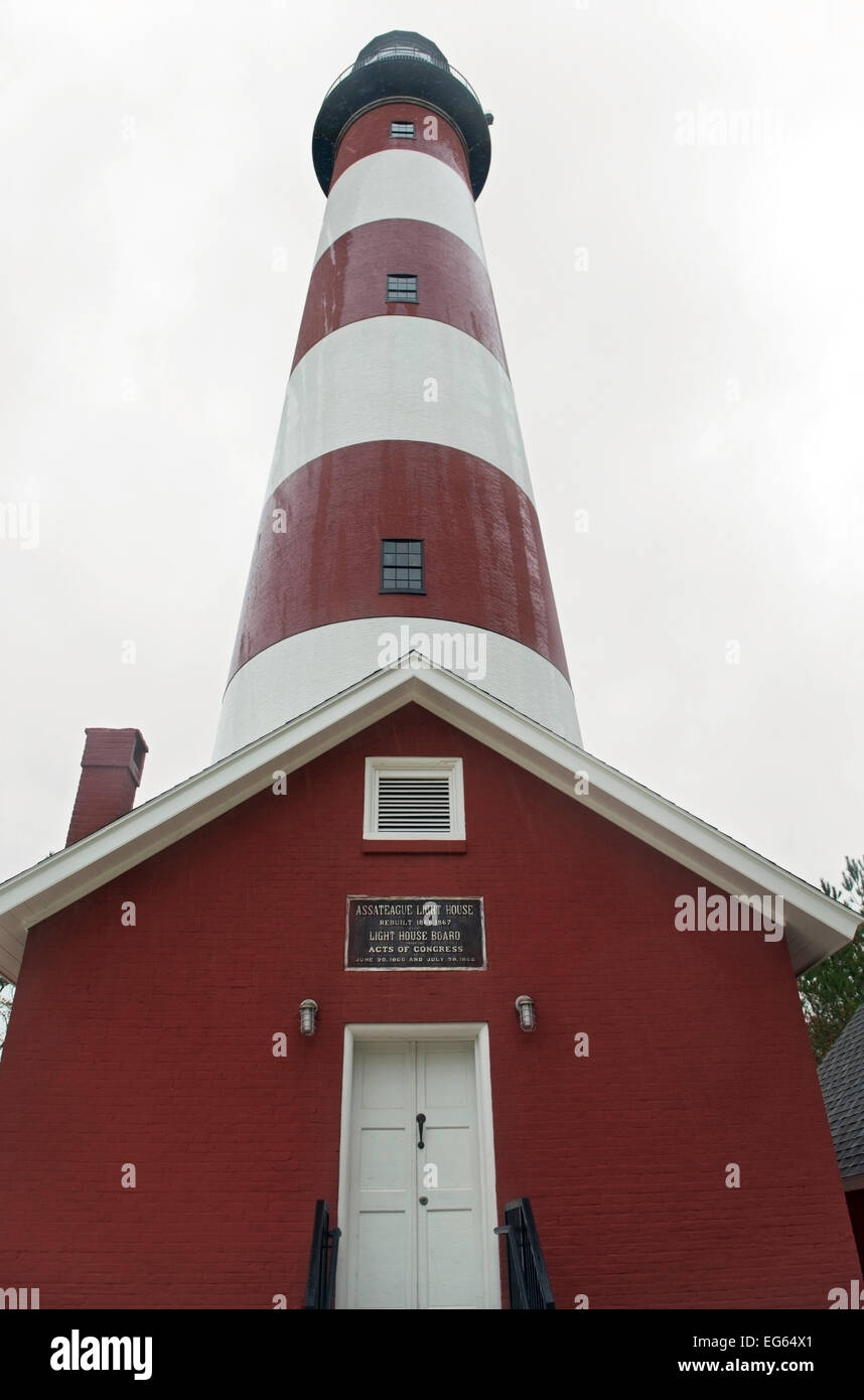 Assateague Island Lighthouse Stockfoto