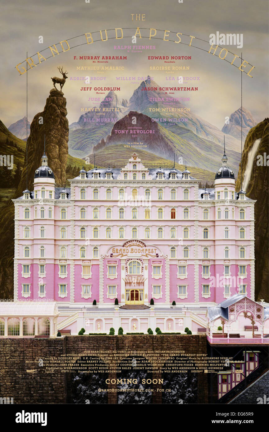 DAS GRAND HOTEL IN BUDAPEST (2014) WES ANDERSON (DIR) MOVIESTORE SAMMLUNG LTD Stockfoto